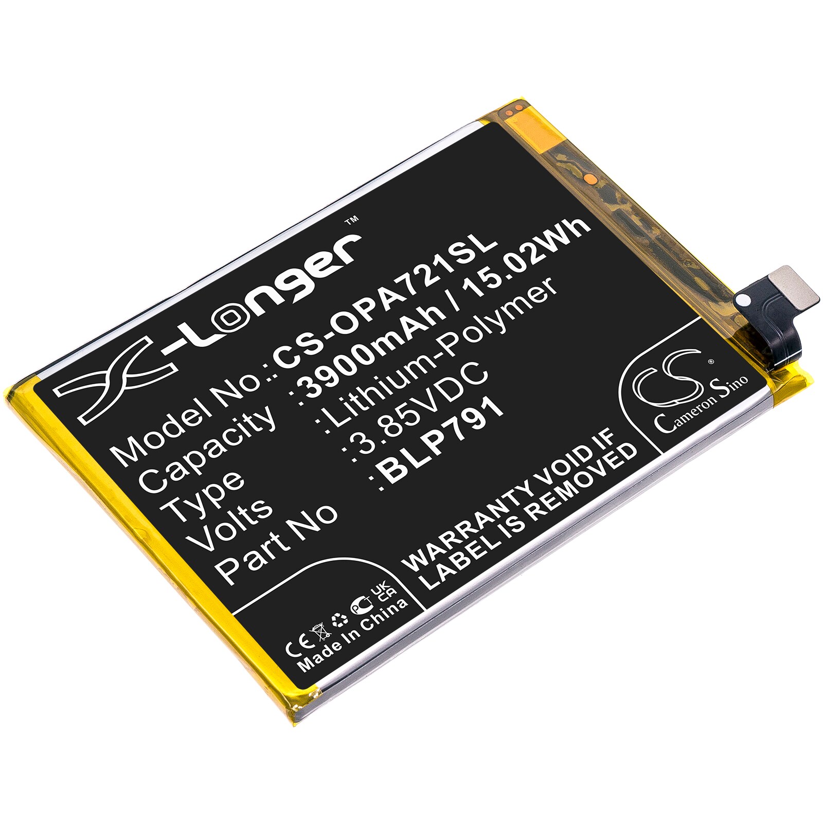 Batteri for SmartPhone, Mobil for OPPO A72 5G 2020, A73 5G 2020, PDYM20 og andre.