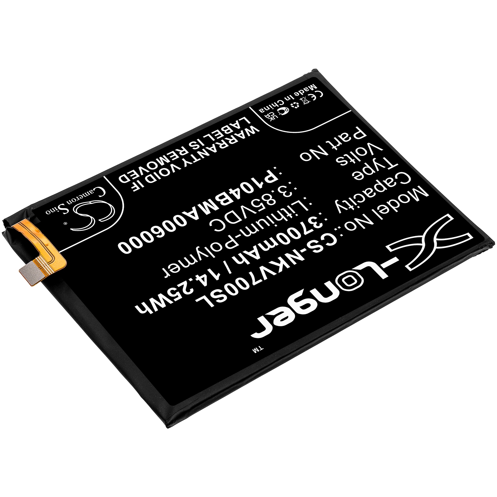 Batteri for SmartPhone, Mobil for Nokia TA-1322, TA-1323, TA-1329 og andre.