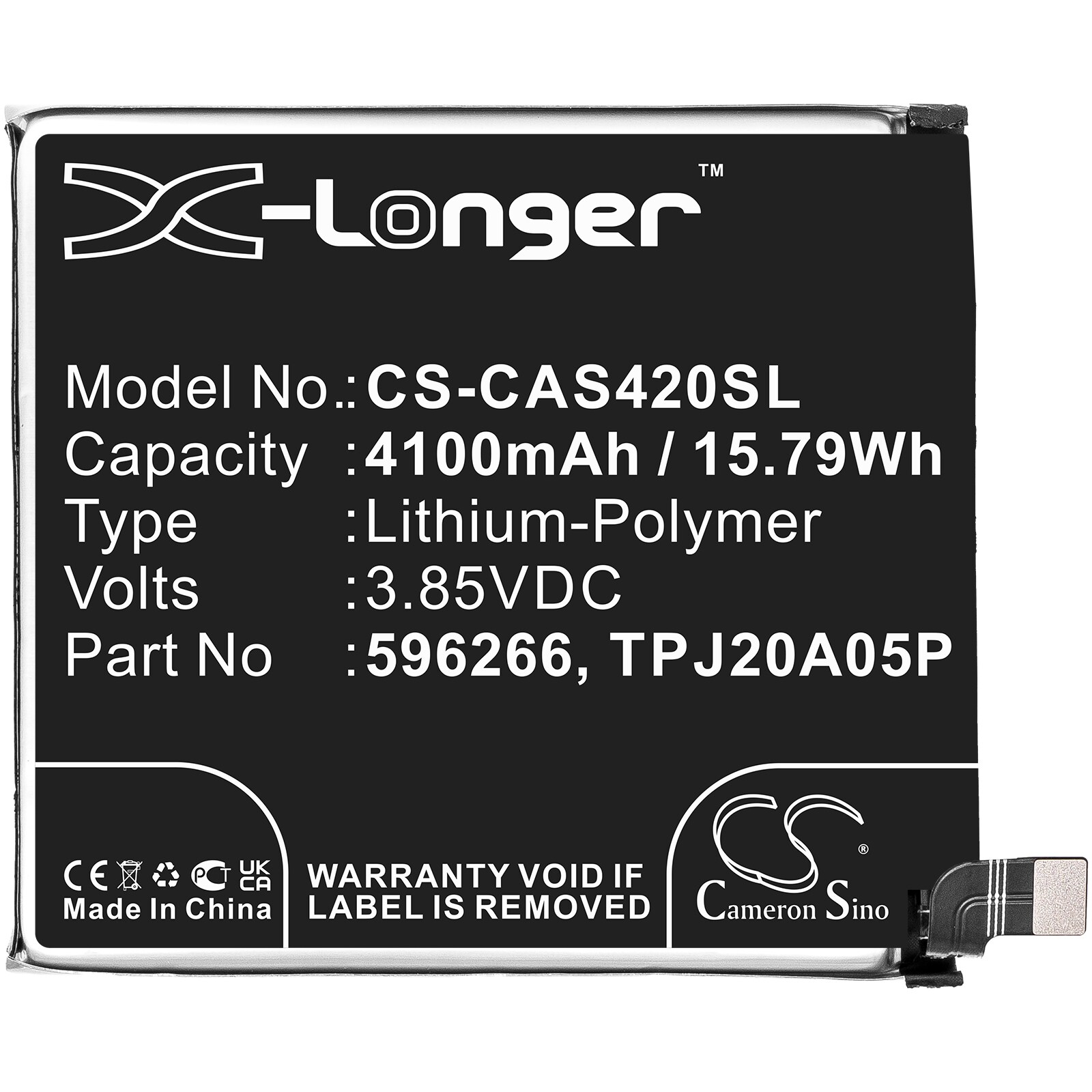 Batteri for SmartPhone, mobil for CAT S42, S32