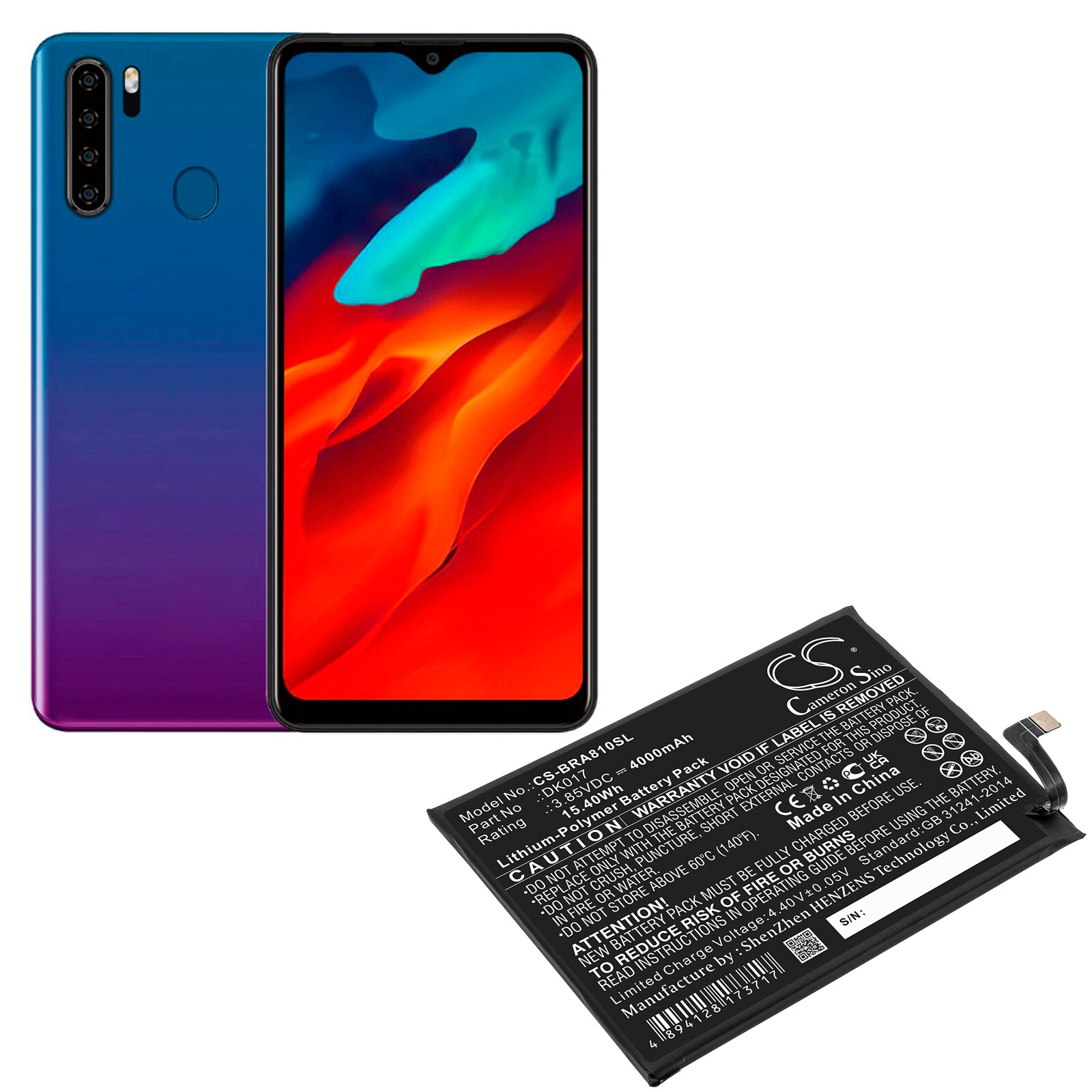 Batteri for SmartPhone, Mobil for Blackview A80 Pro