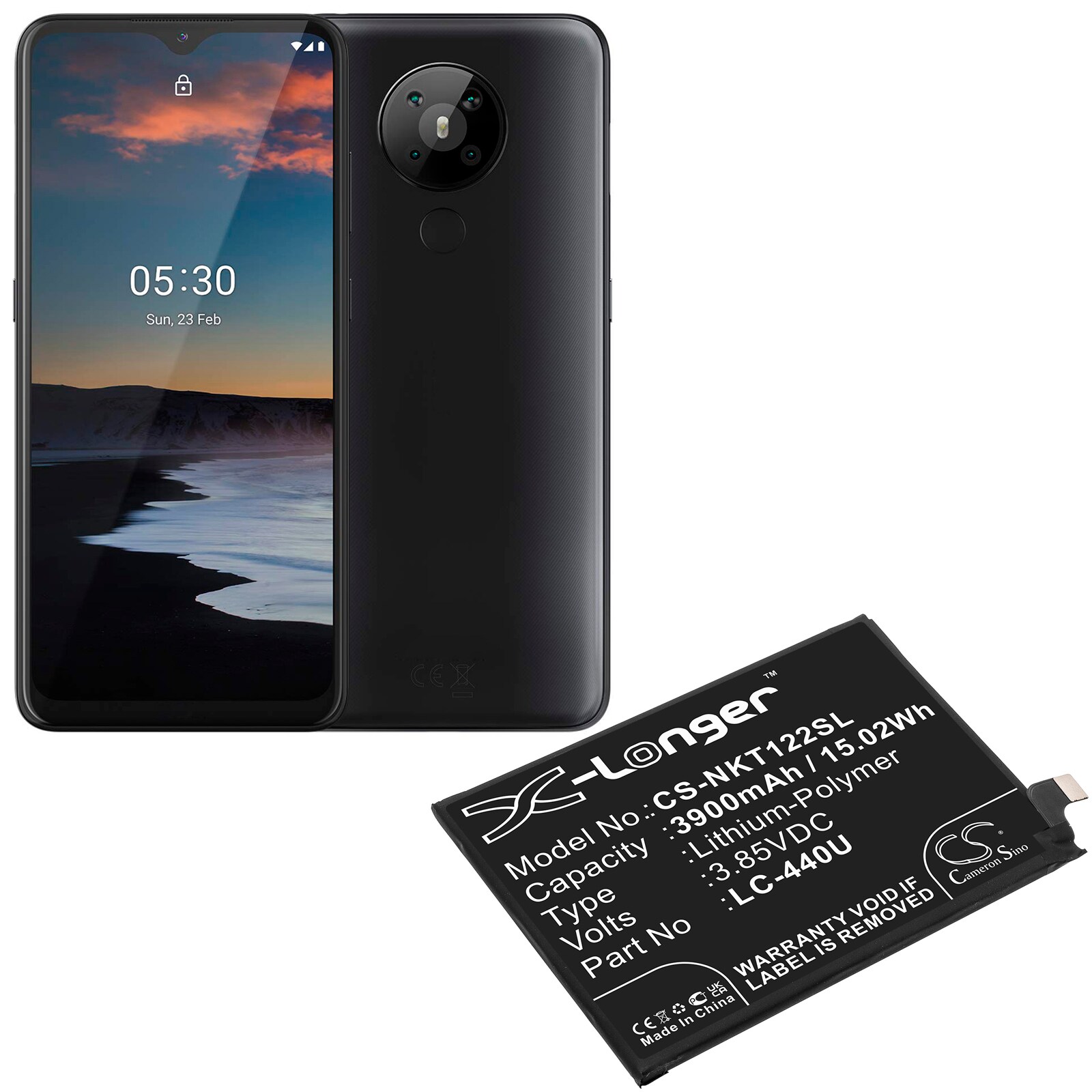 Batteri for SmartPhone, Mobil for Nokia 5.3 2020, TA-1223