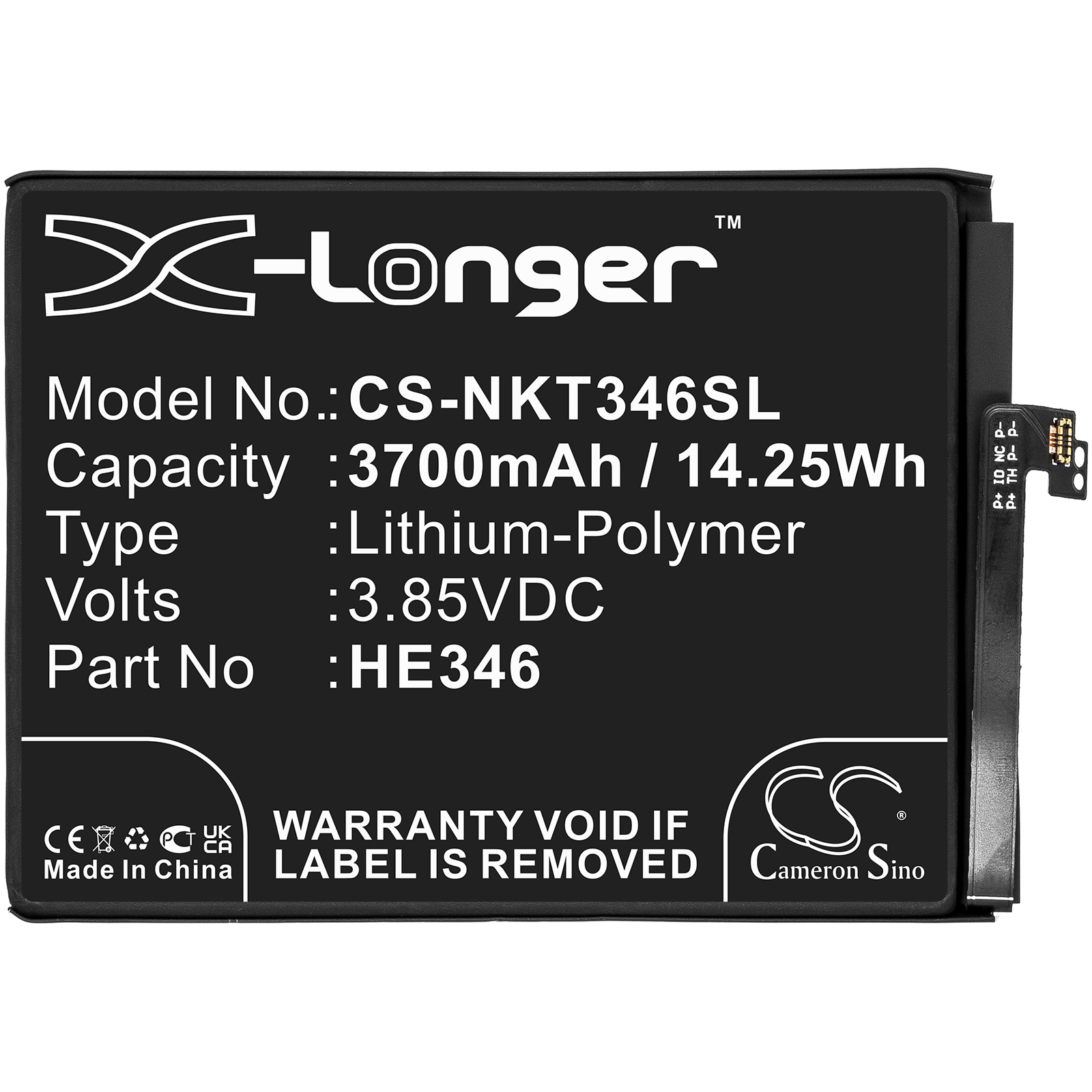 Batteri for SmartPhone, Mobil for Nokia 7 Plus, TA1046