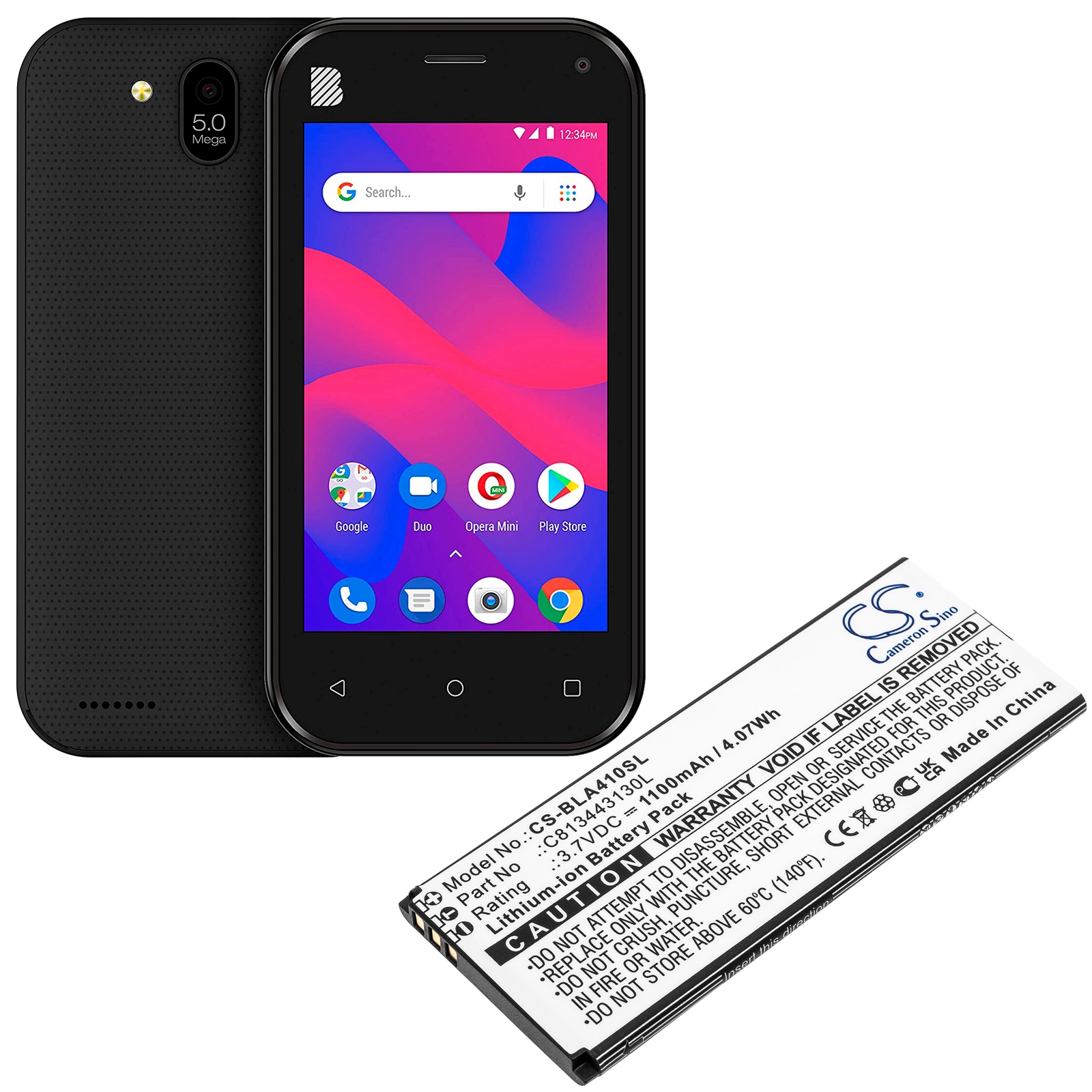 Batteri for SmartPhone, Mobil for BLU Advance L5, L4, Advance A4 2019 og andre.