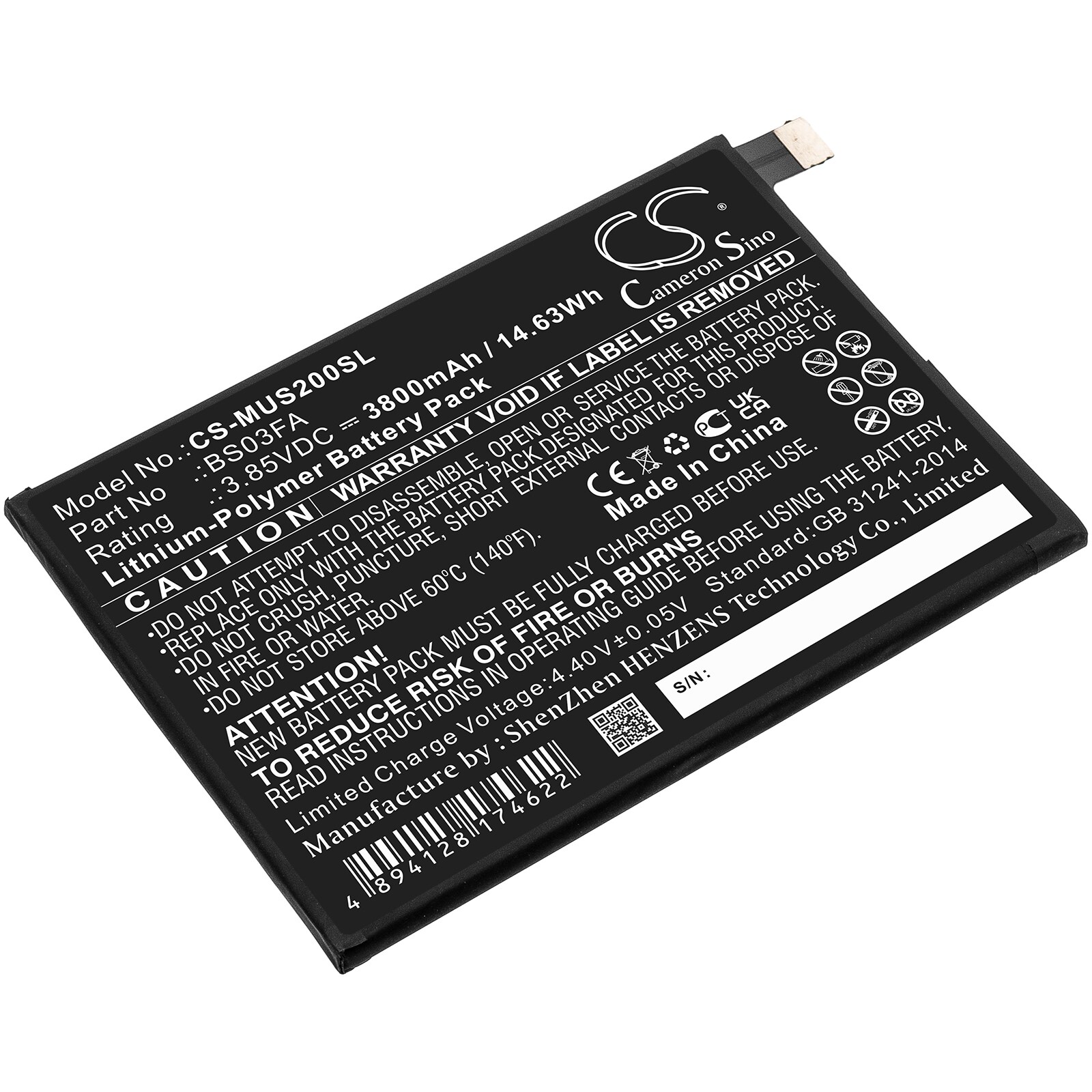 Batteri for SmartPhone, Mobil for Xiaomi Black Shark 2, Black Shark 2 Dual SIM og andre.