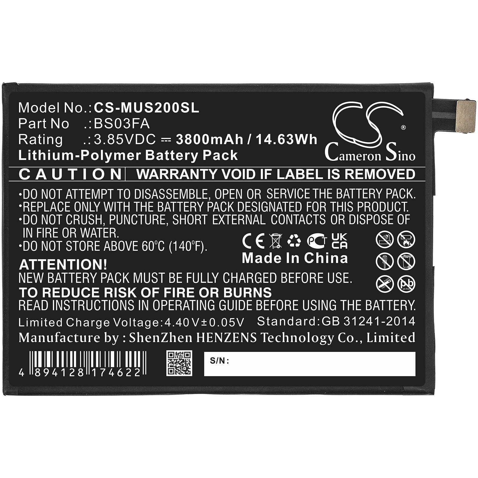 Batteri for SmartPhone, Mobil for Xiaomi Black Shark 2, Black Shark 2 Dual SIM og andre.