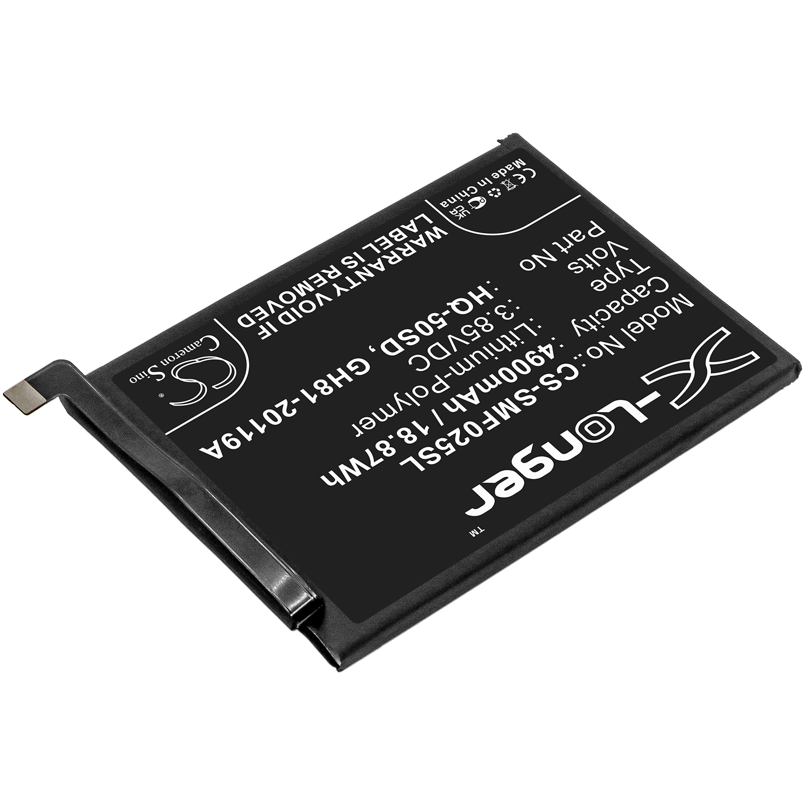Batteri for SmartPhone, Mobil for Samsung Galaxy A02s, SM-A025F, M-A025U og andre.