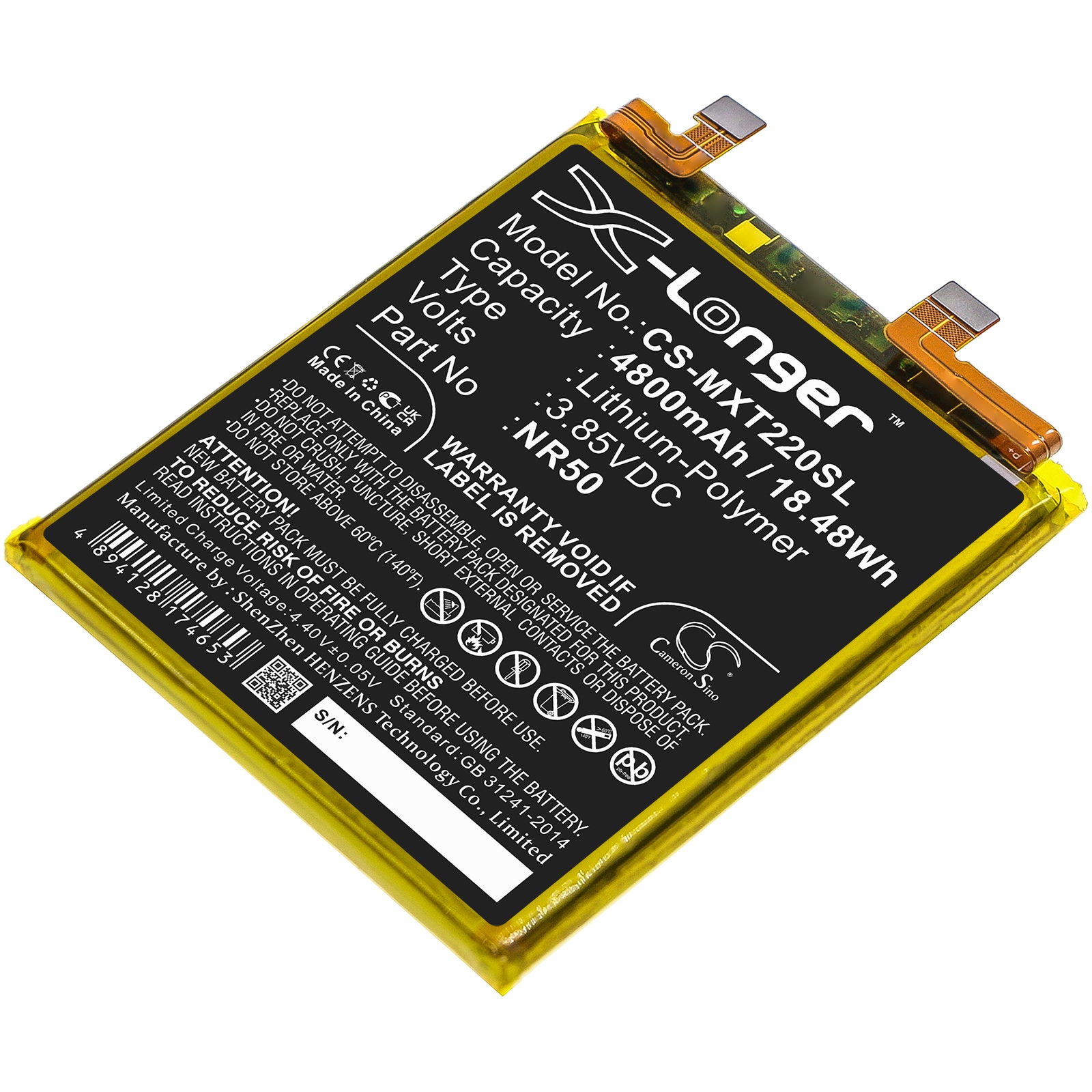 Batteri for SmartPhone, Mobil for Motorola Moto Edge X30, Moto Edge X30 5G 2021 og andre.