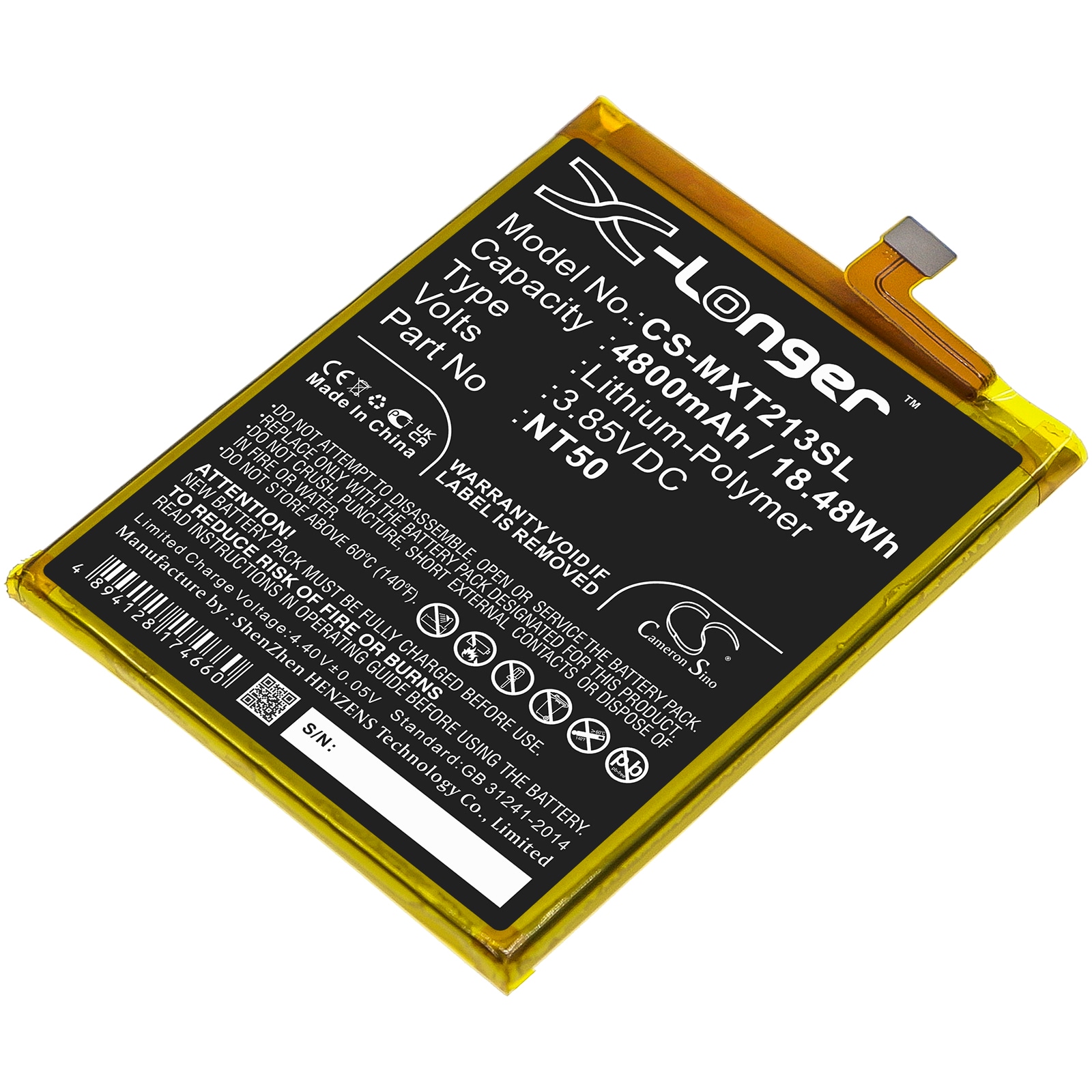 Batteri for SmartPhone, Mobil for Motorola Moto Edge 20 lite, Moto Edge 20 Lite 5G og andre.