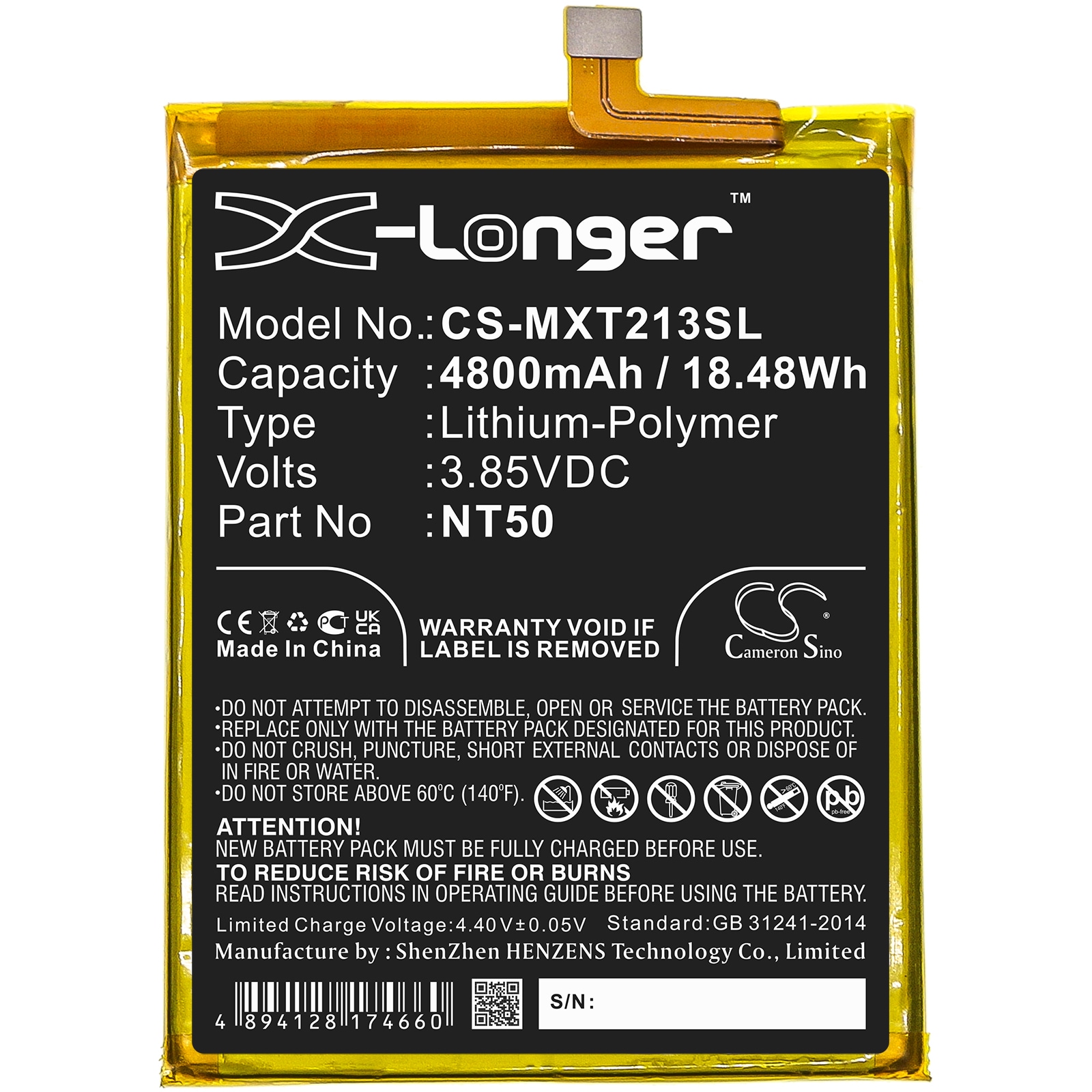 Batteri for SmartPhone, Mobil for Motorola Moto Edge 20 lite, Moto Edge 20 Lite 5G og andre.