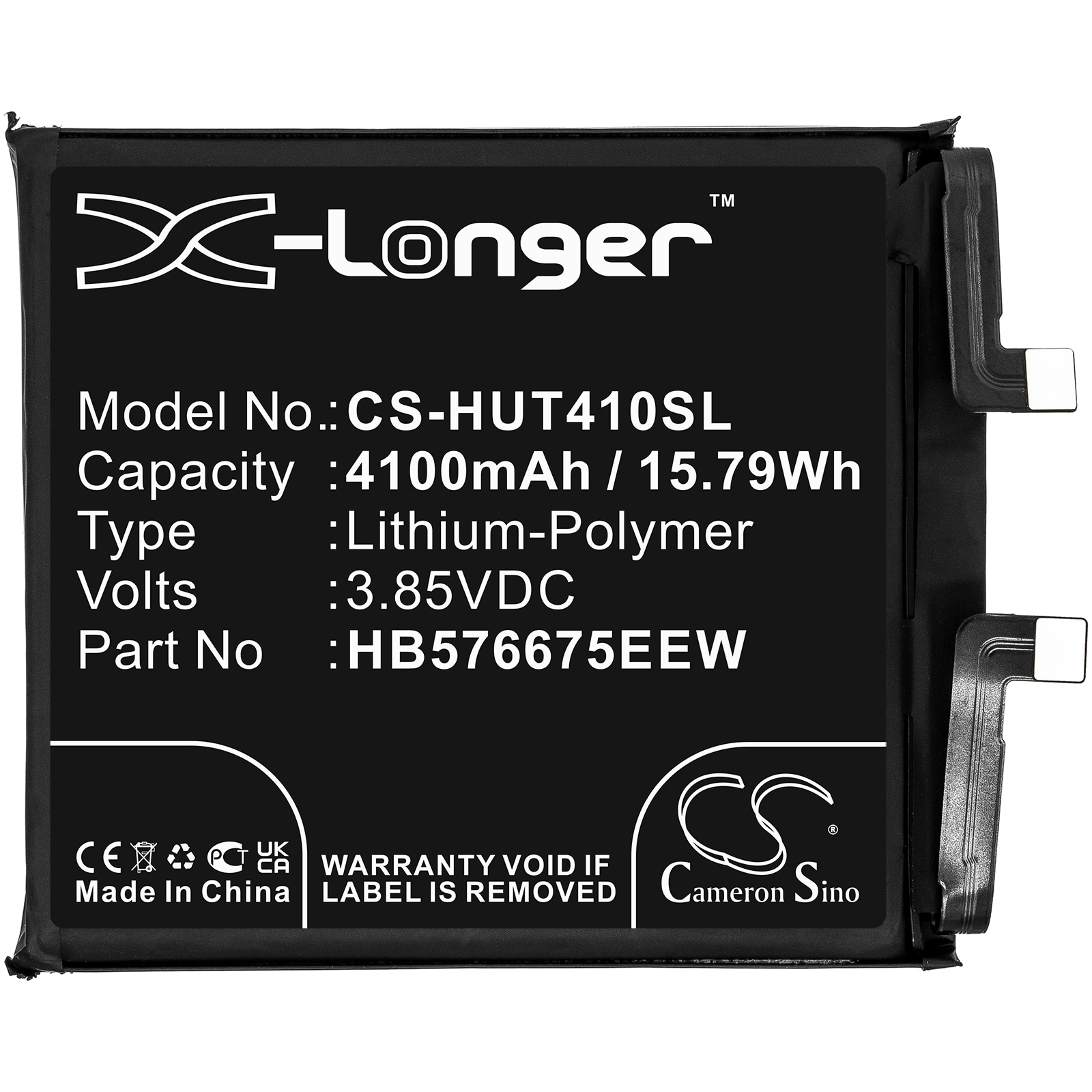 Batteri for SmartPhone, Mobil for Huawei Mate 40 Pro, NOH-AN00, NOH-TN00 og andre.