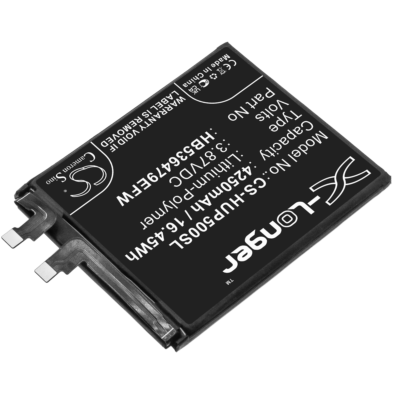 Batteri for SmartPhone, mobil for Huawei P50 Pro, JAD-LX9, JAD-L09 og andre.