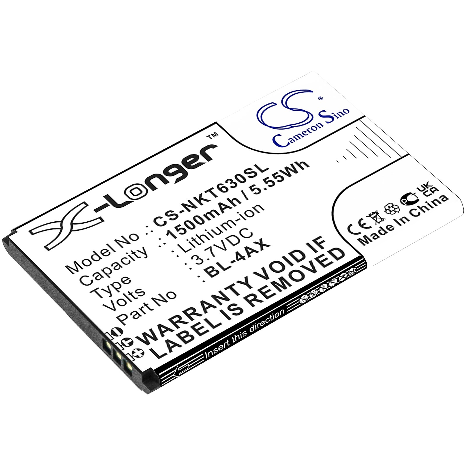 Batteri for SmartPhone, Mobil for Nokia 6300 4G, 8000 4G, TA-1286 og andre.