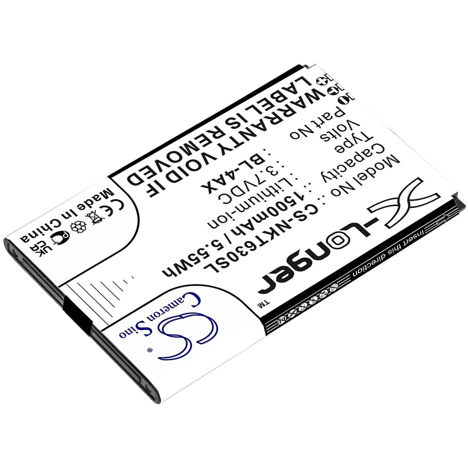 Batteri for SmartPhone, Mobil for Nokia 6300 4G, 8000 4G, TA-1286 og andre.