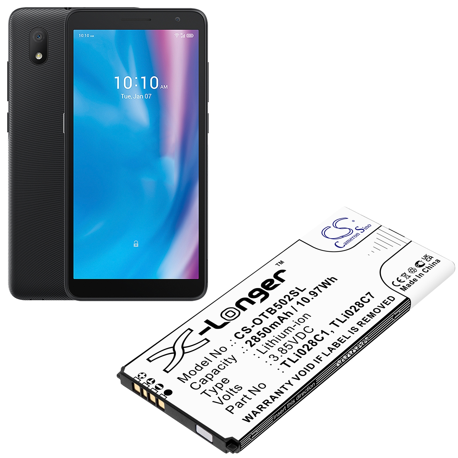 Batteri for SmartPhone, Mobil for Alcatel 1B 2020, OT-5002A, OT-5002D etc.