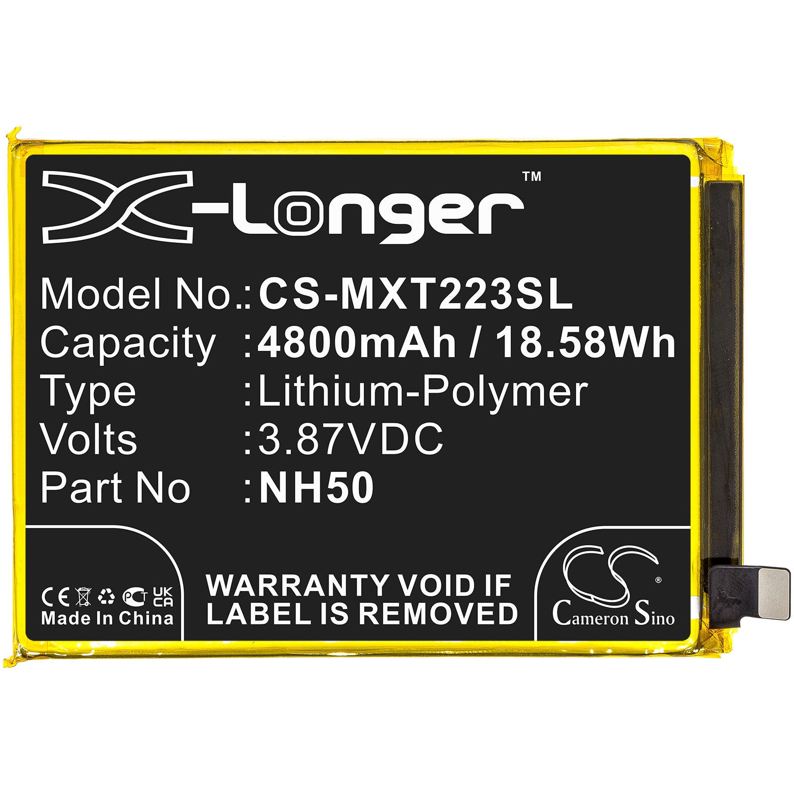 Batteri for SmartPhone, Mobil for Motorola Moto G22, XT2231-1, XT2231-2