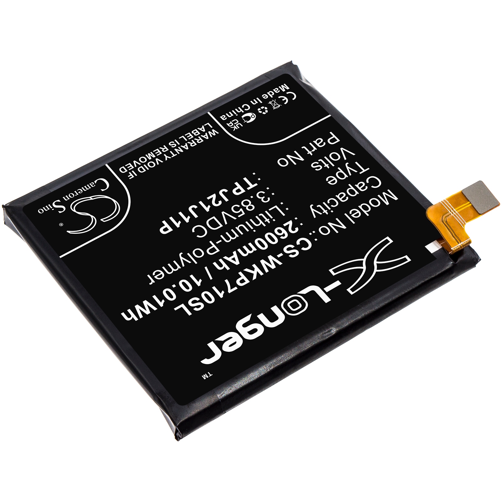 Batteri til SmartPhone, Mobil til Wiko Rakuten Hand, Rakuten Hand TD-LTE JP, P710 og andre.