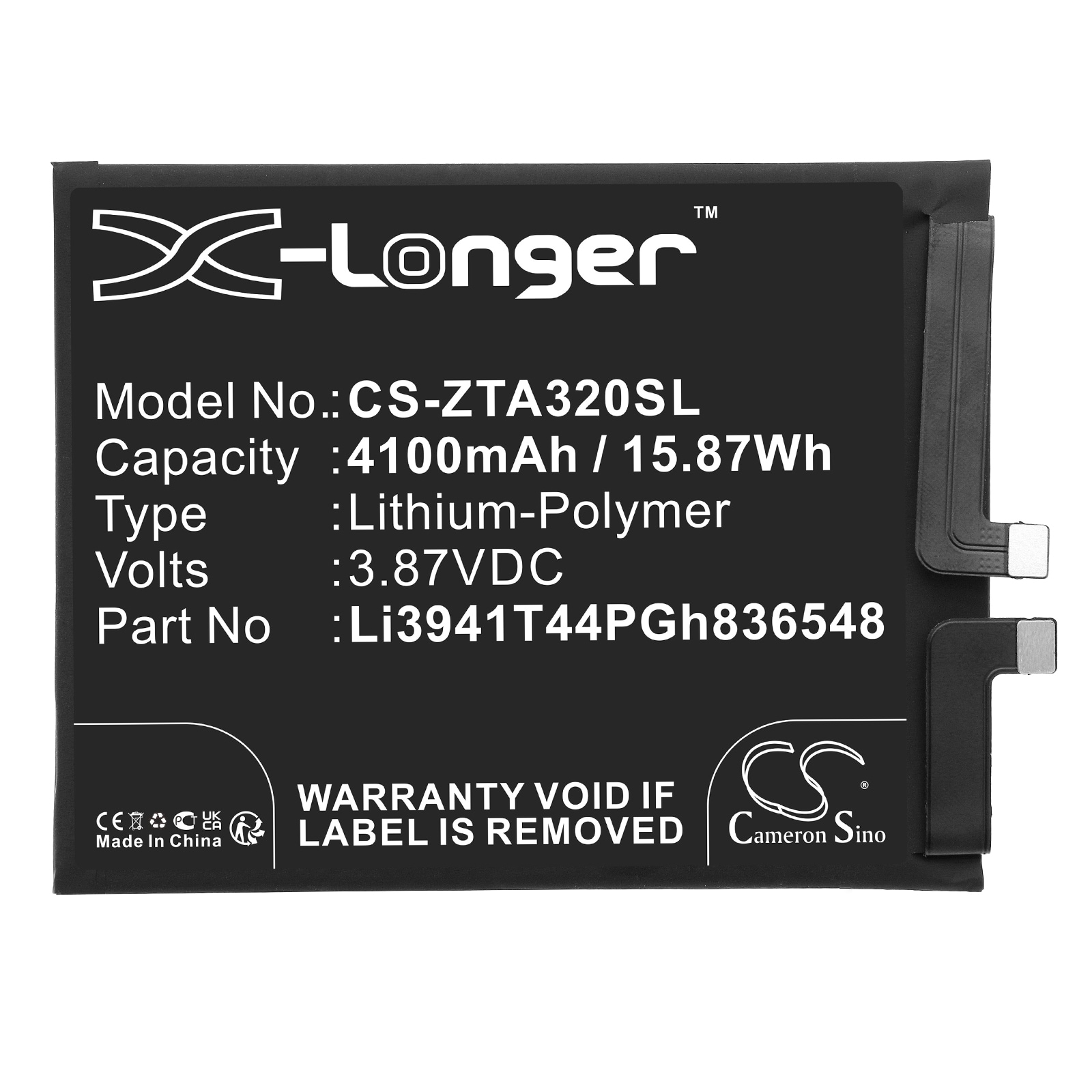 Batteri for SmartPhone, Mobil for ZTE Axon 30, A2322