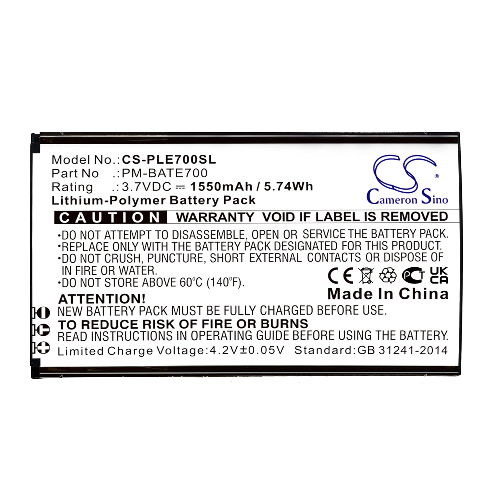 Batteri for SmartPhone, Mobil for Plum E700, RAM 7