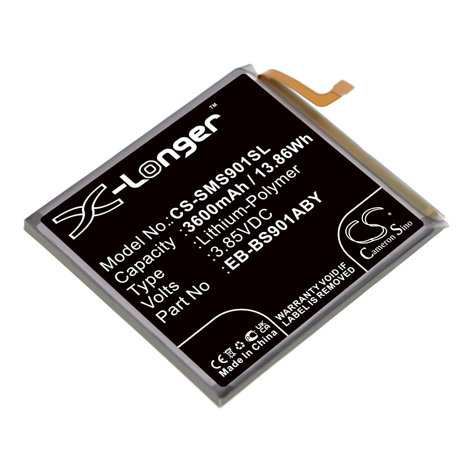 Batteri for SmartPhone, Mobil for Samsung Galaxy S22 5G, SM-S901B/DS, SM-S901U og andre.