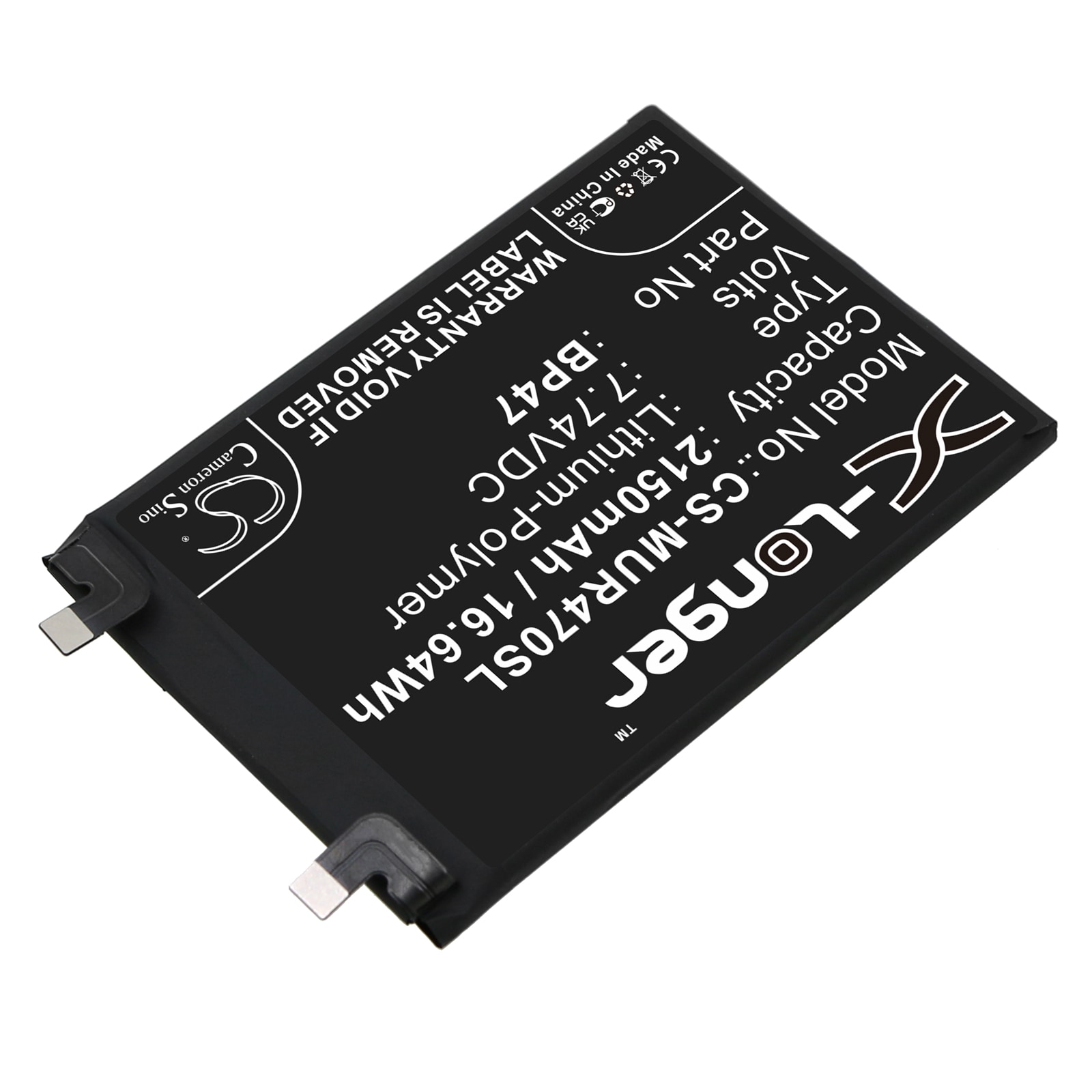 Batteri for SmartPhone, Mobil for Xiaomi Redmi Note 11 Pro+, 21091116UC, 21091116UG og andre.
