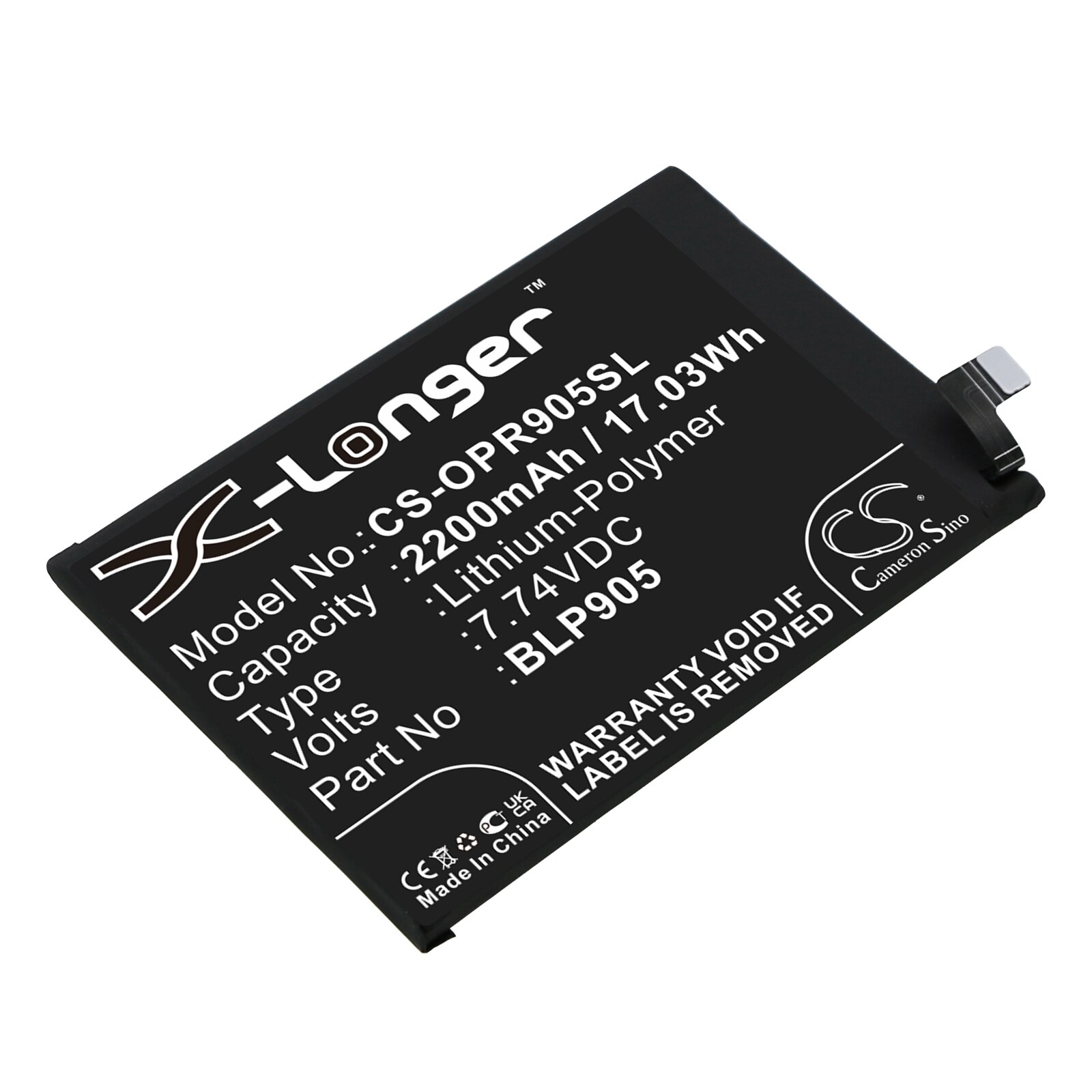 Batteri for SmartPhone, Mobil for OPPO Reno 7 Pro 5G, Reno 7 Pro 5G 2021 og andre.