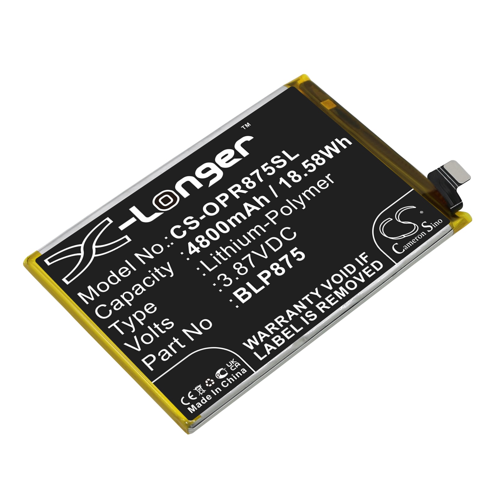 Batteri for SmartPhone, Mobil for OPPO Realme Q3s, Realme Narzo 50, RMX3286