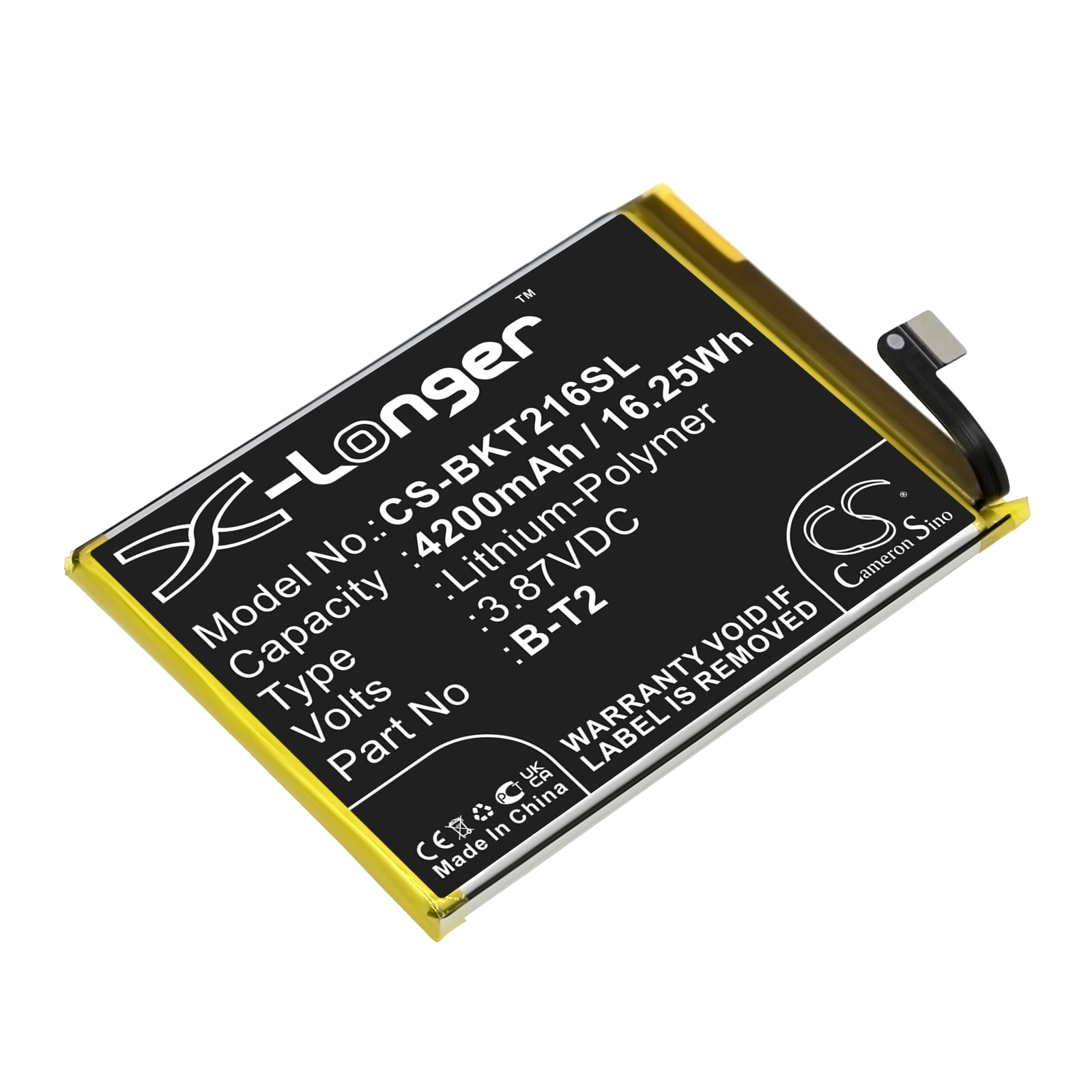 Batteri for smarttelefon, mobil for VIVO S12 Pro, S12 Pro 5G og andre