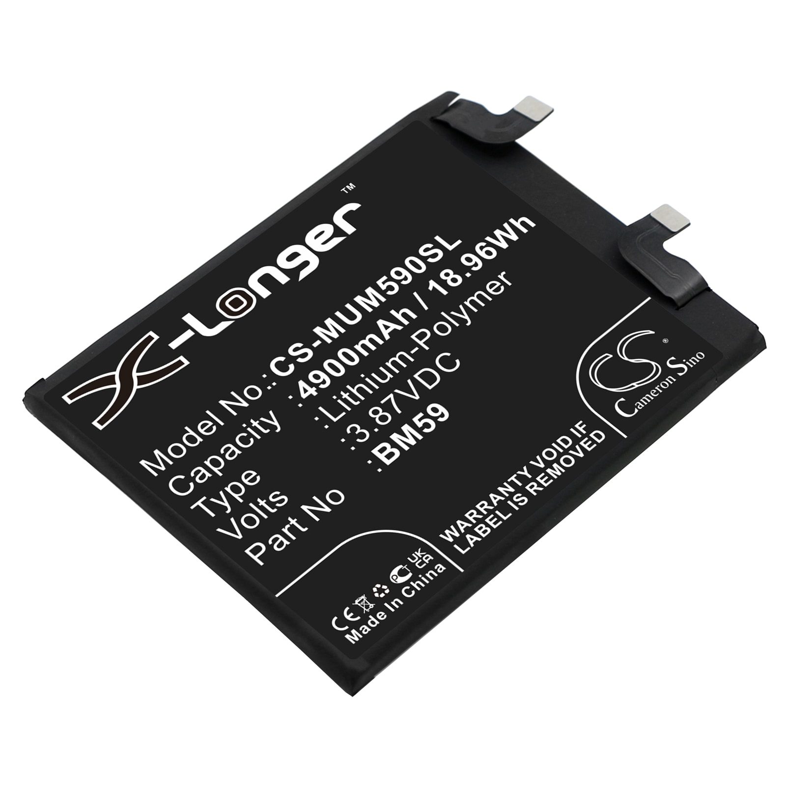 Batteri for SmartPhone, Mobil for Xiaomi 11T, Mi 11T 5G, Mi 11T 5G Global Dual SIM og andre.