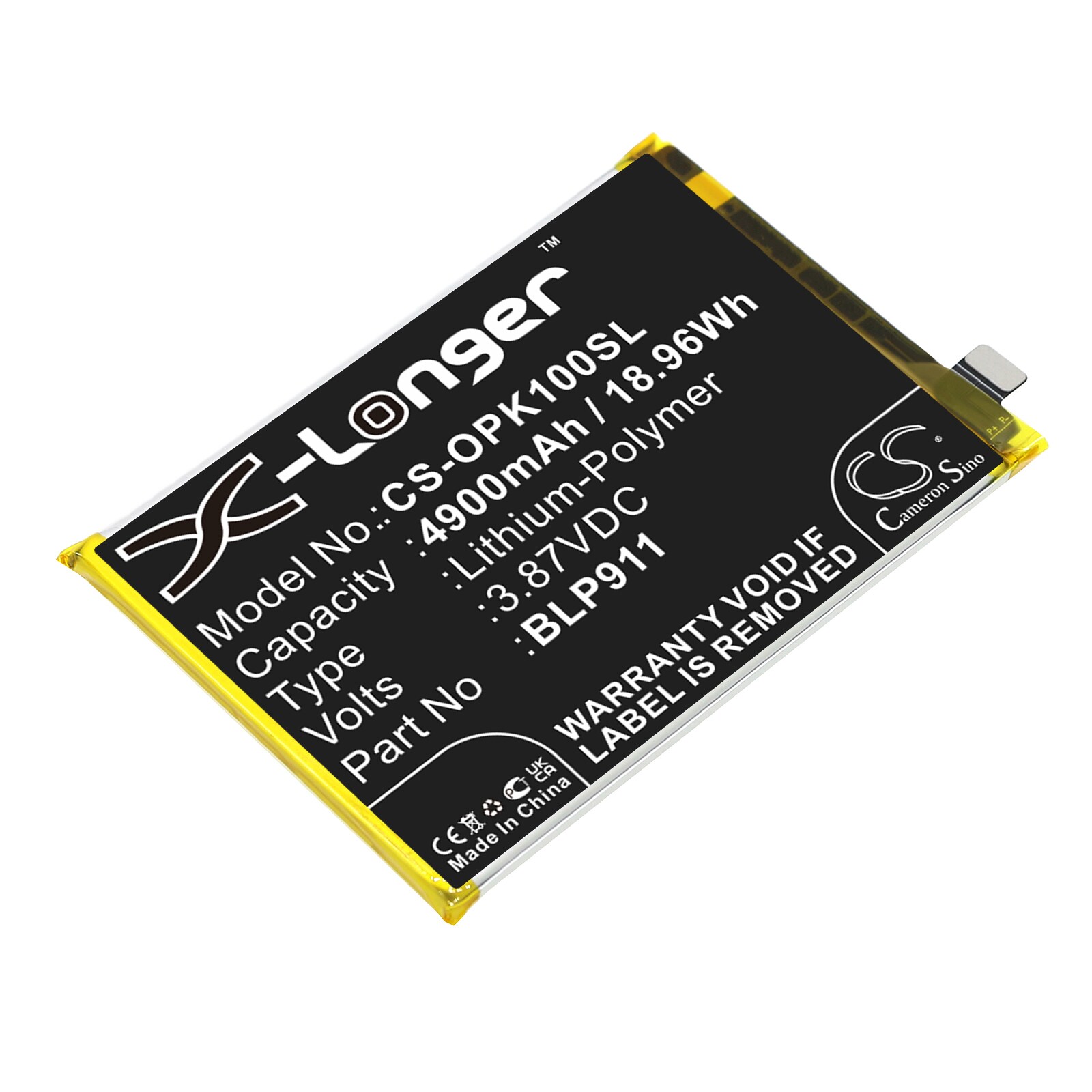 Batteri for SmartPhone, Mobil for OPPO Realme V25, Realme 9i, K10 og andre.