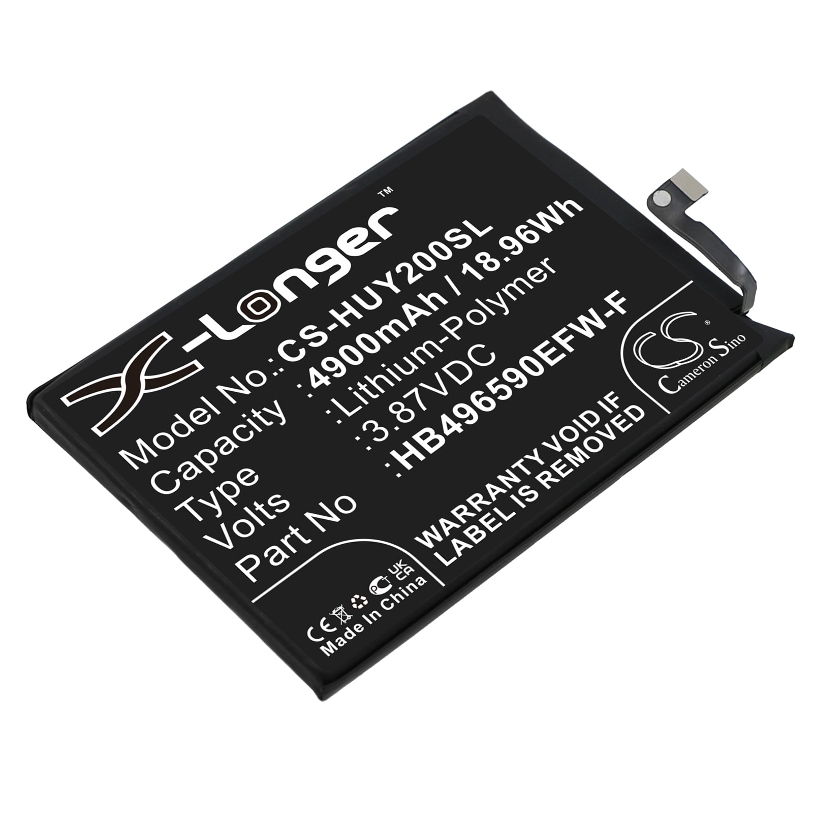 Batteri til smarttelefon, mobil til Honor Play 20, KOZ-AL00