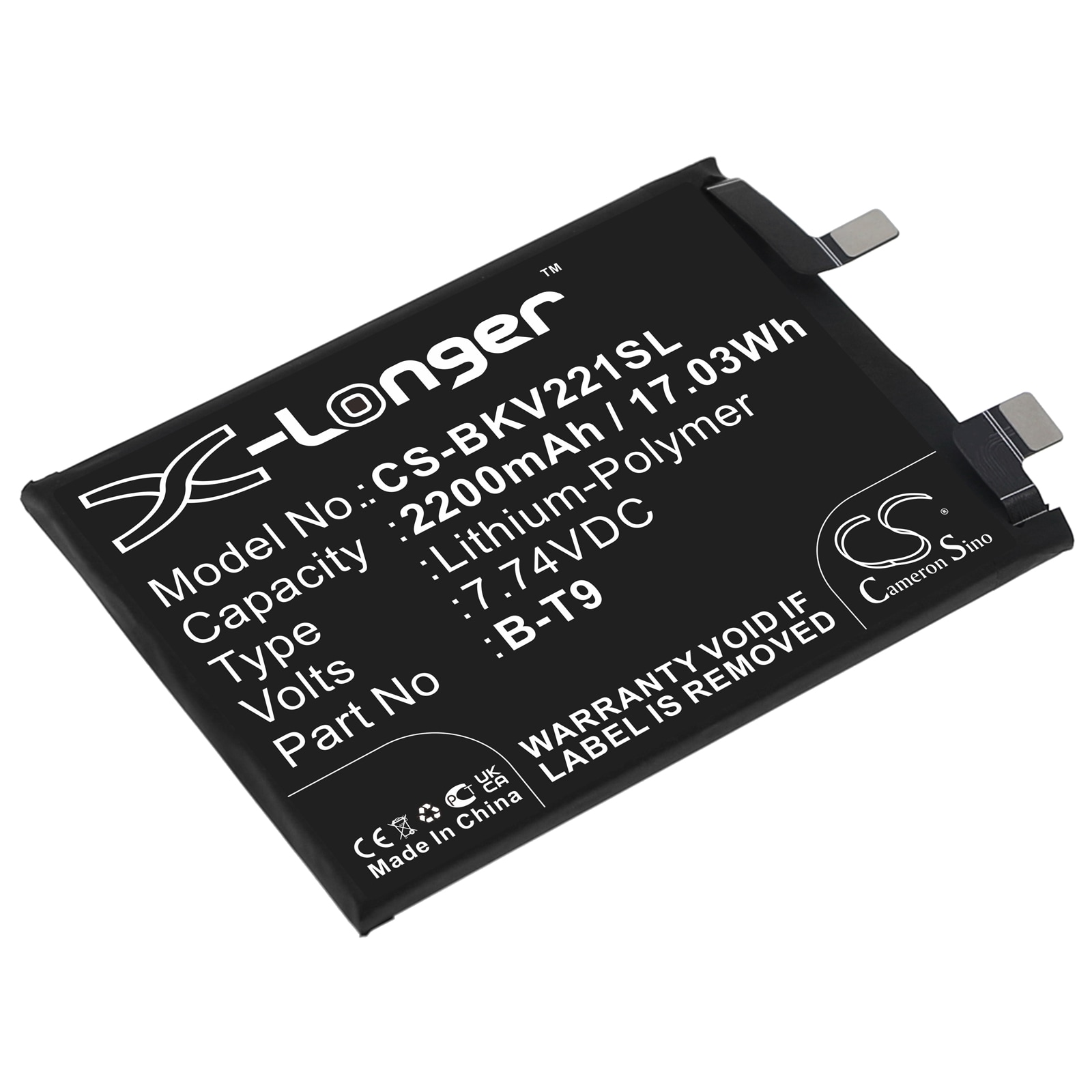 Batteri for SmartPhone, Mobil for VIVO iQOO 10 5G, V2217A, iQOO 9T og andre.