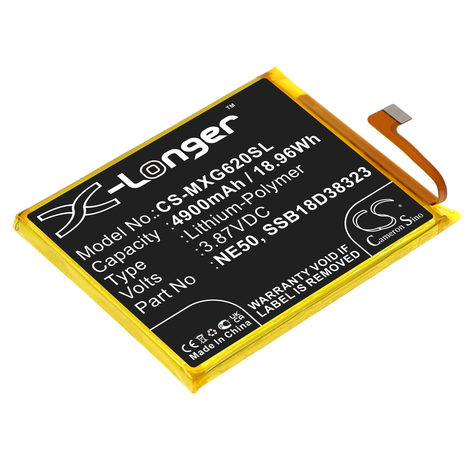 Batteri for SmartPhone, Mobil for Motorola Moto G52, Moto G82, Moto G82 5G og andre.