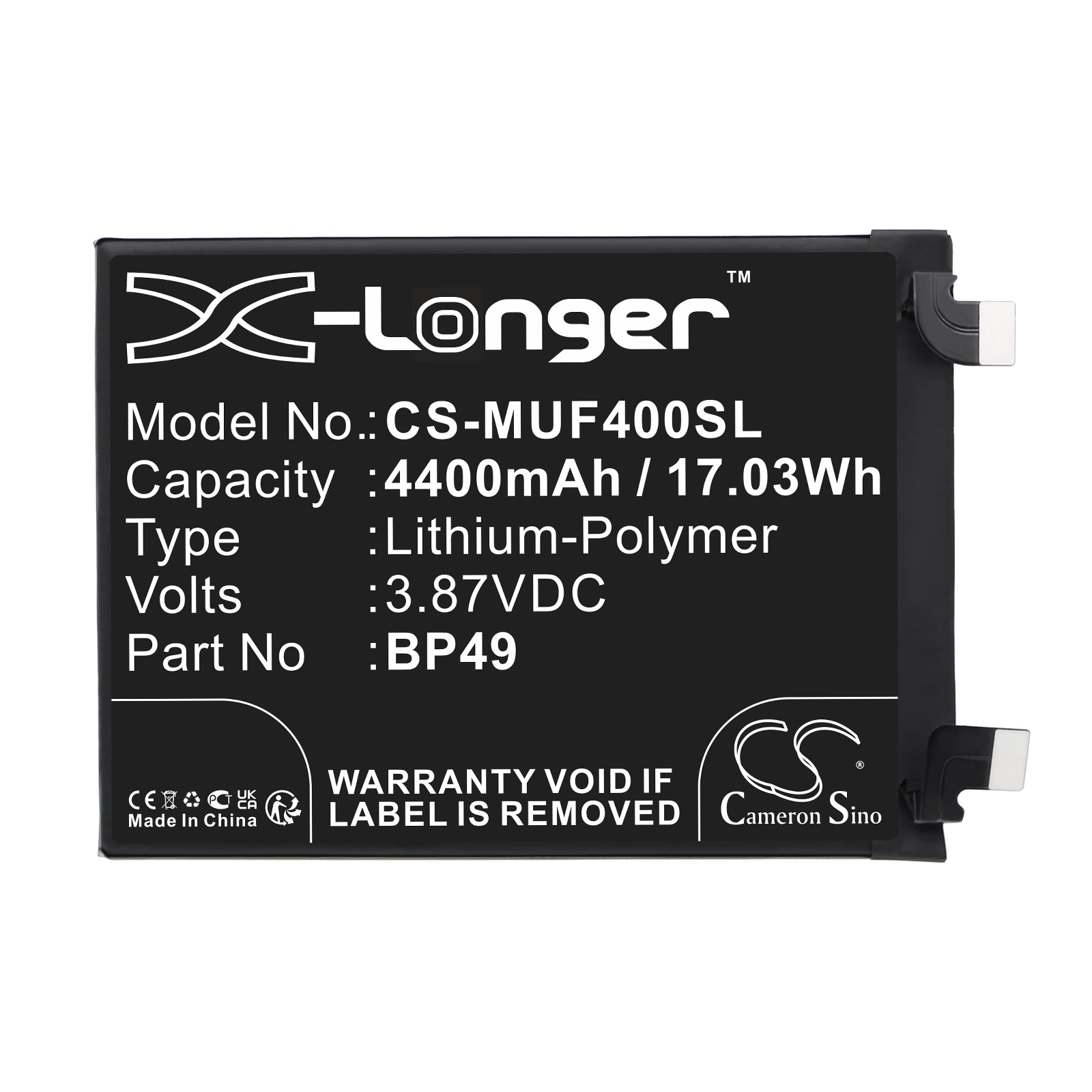 Batteri for smarttelefon, mobil for Poco F4 5G, 22021211RG, 22021211RI