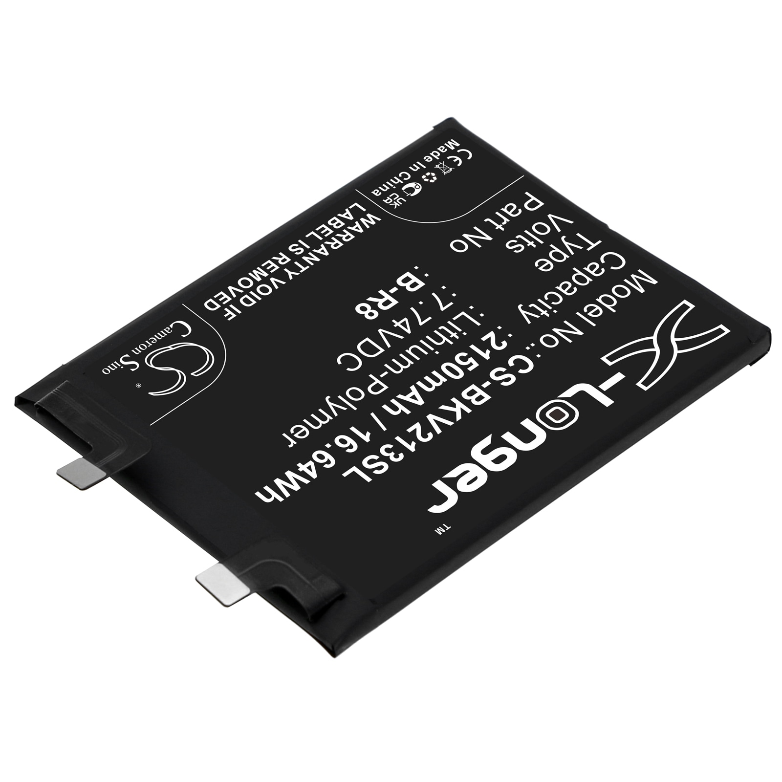 Batteri for smarttelefon, mobil for VIVO IQOO 8, IQOO 8 5G, V2136A