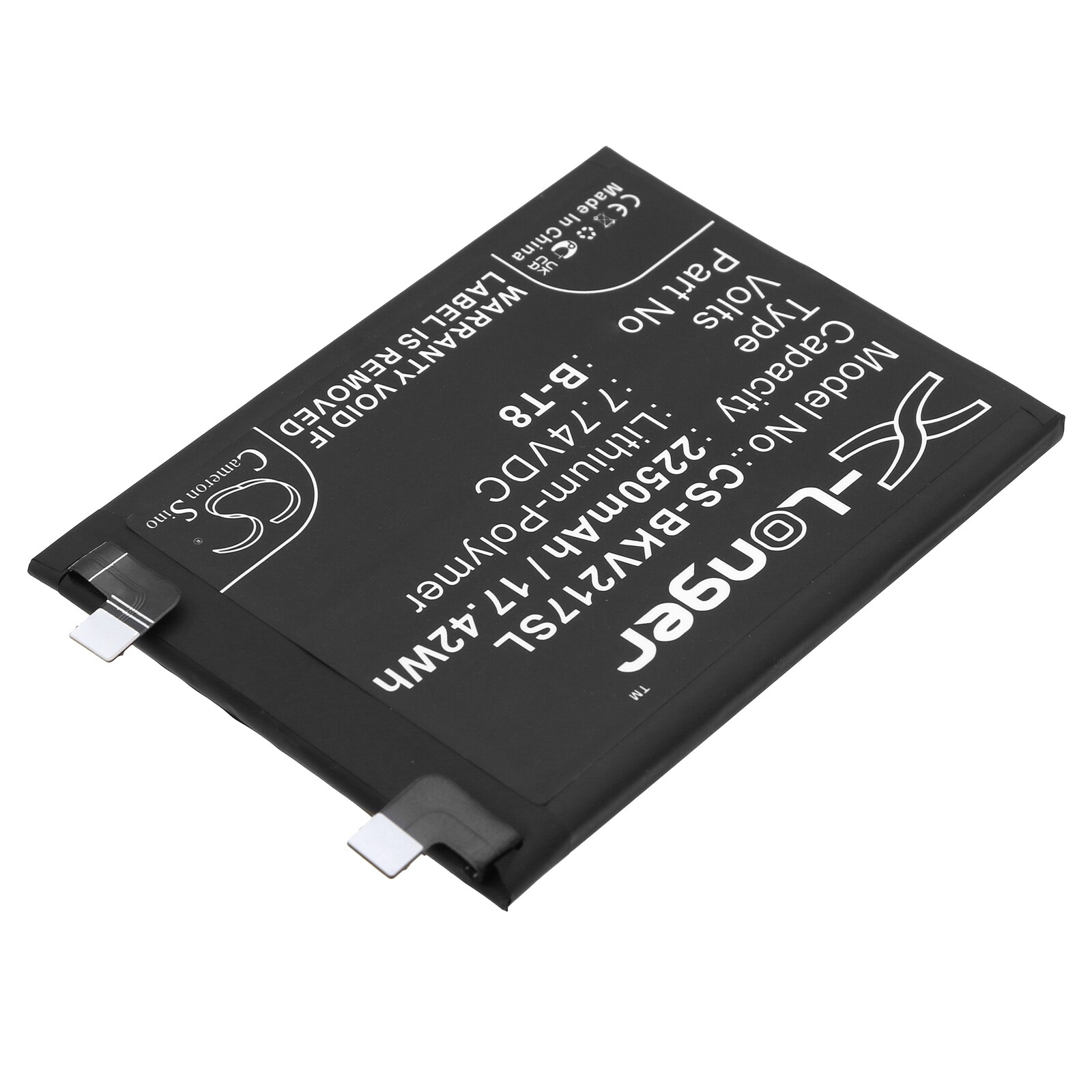 Batteri for SmartPhone, Mobil for VIVO iQOO 9 Pro, iQOO 9 Pro 5G, I2022 og andre.