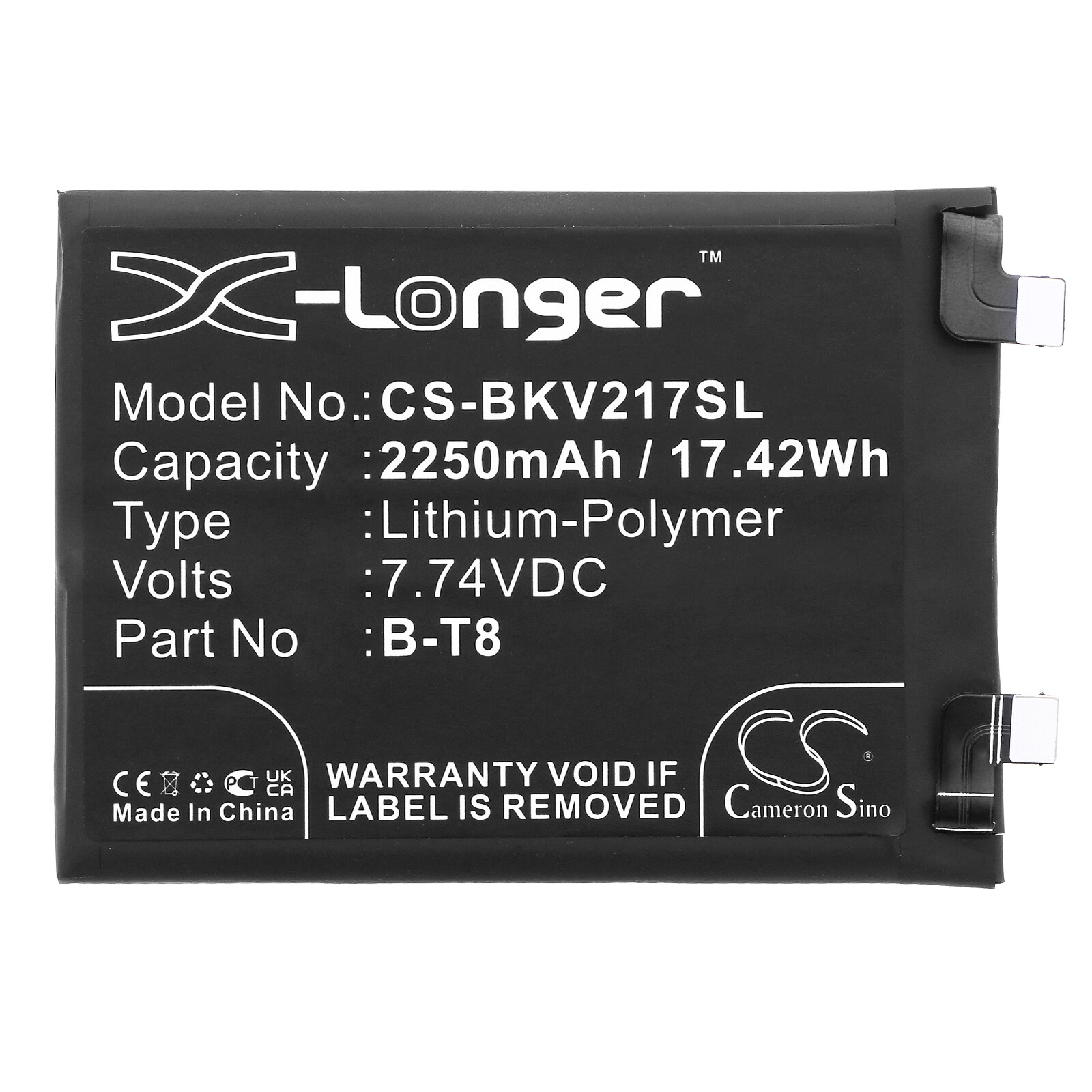 Batteri for SmartPhone, Mobil for VIVO iQOO 9 Pro, iQOO 9 Pro 5G, I2022 og andre.