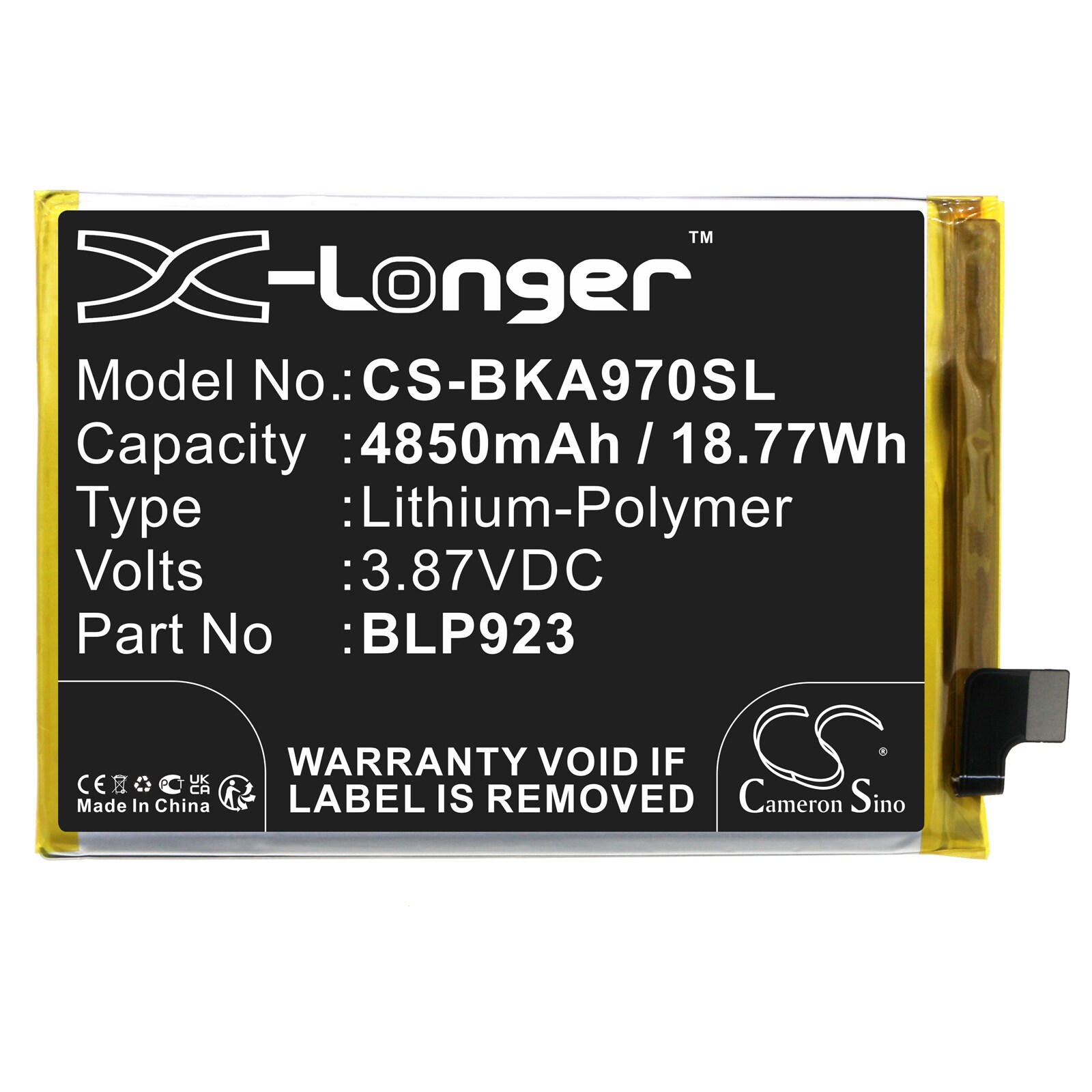Batteri for smarttelefon, mobil for VIVO A97 5G, PFTM10