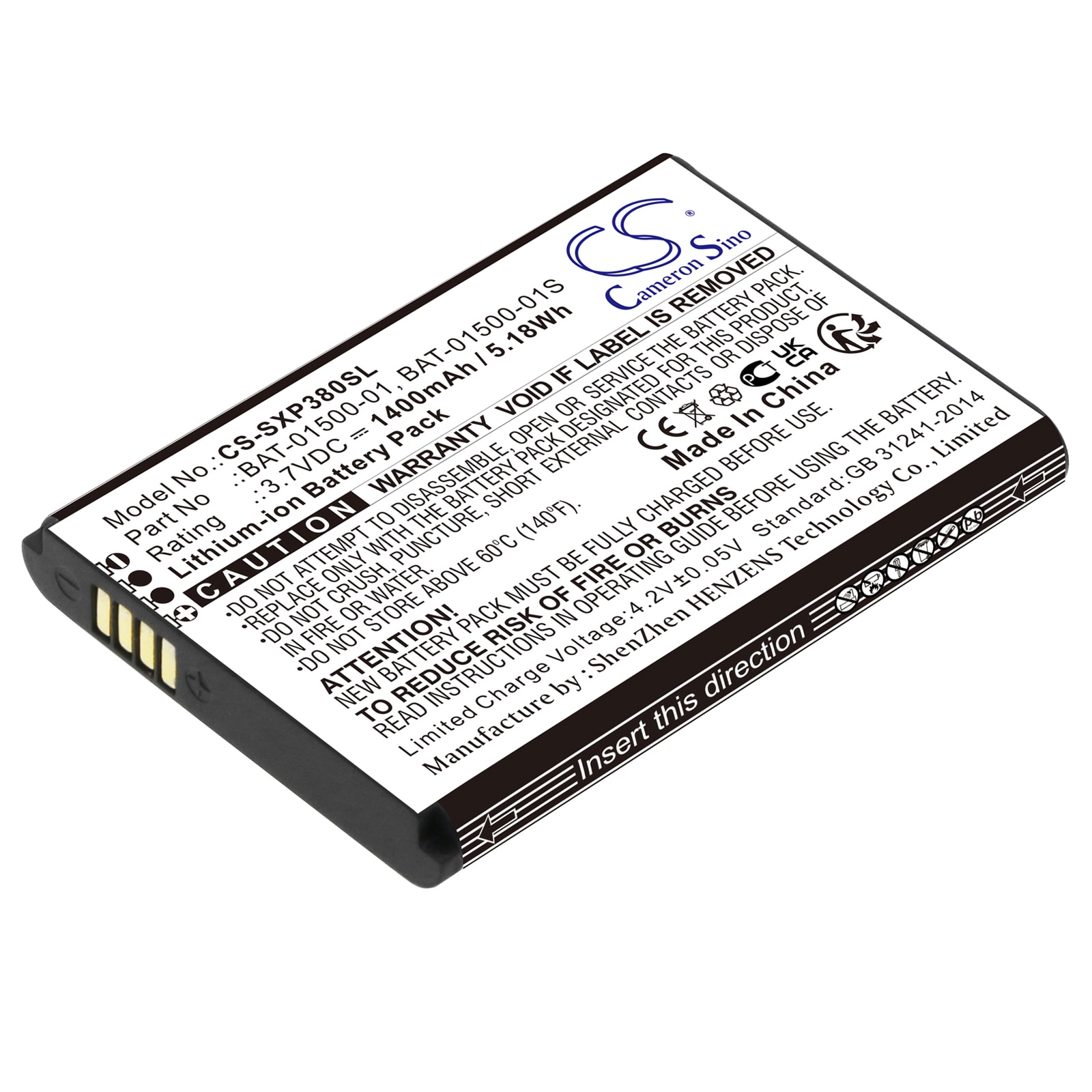 Batteri for SmartPhone, mobil for Sonim XP3800, XP3