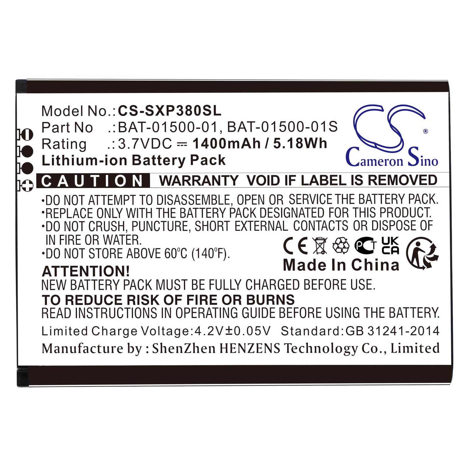 Batteri for SmartPhone, mobil for Sonim XP3800, XP3