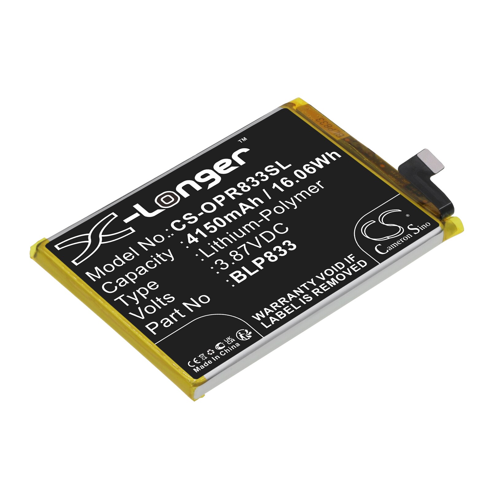 Batteri for smarttelefon, mobil for OPPO Realme V15 5G, RMX3092