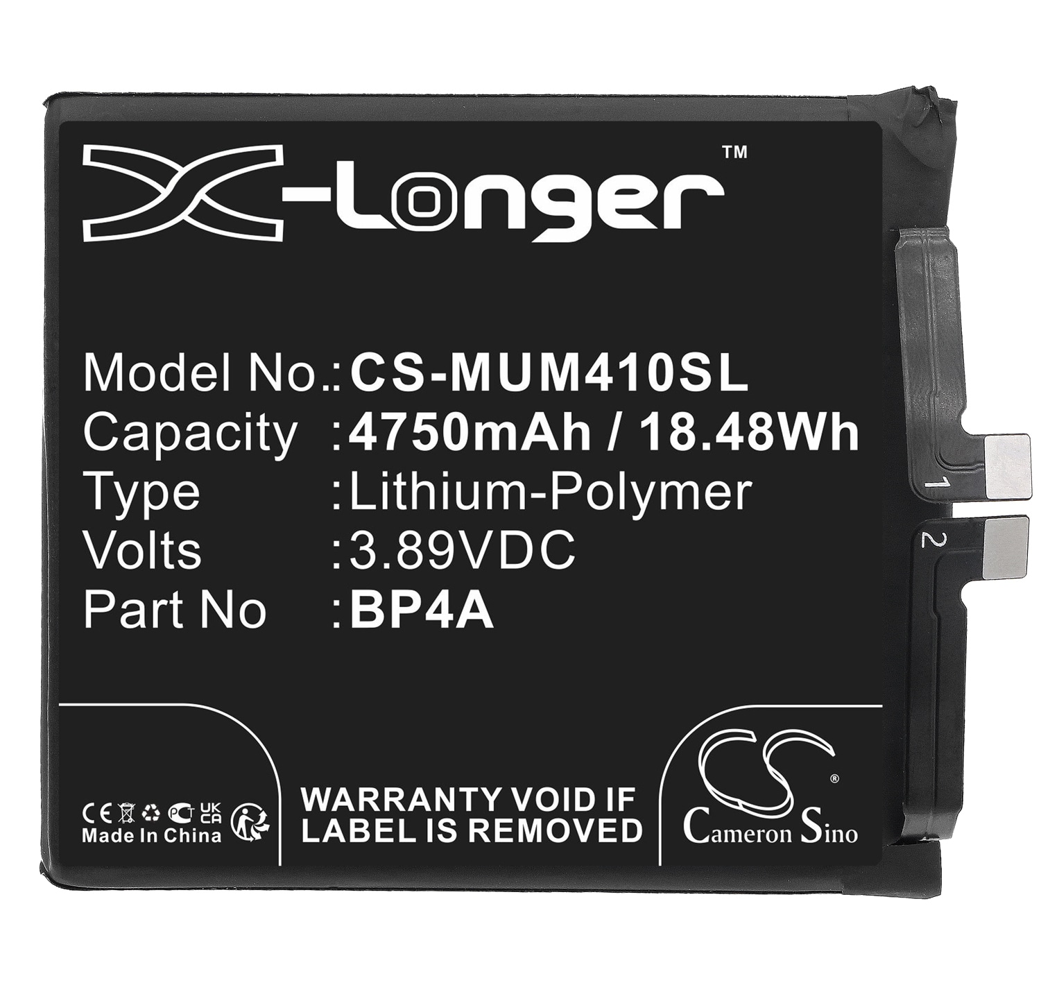 Batteri for SmartPhone, Mobil for Xiaomi 12S Ultra, Mi 12S Ultra 5G, 2203121C