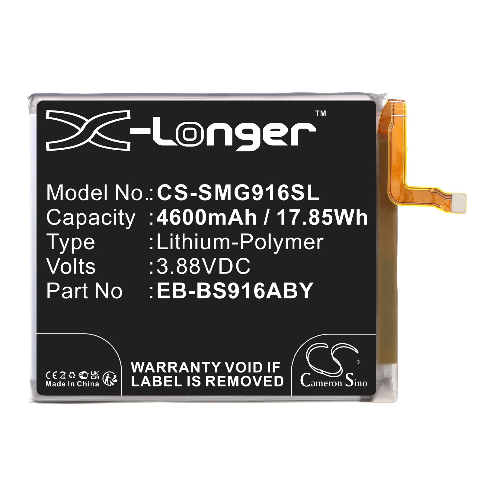 Batteri for SmartPhone, Mobil for Samsung Galaxy S23+, Galaxy S23 Plus, SM-S916B og andre.