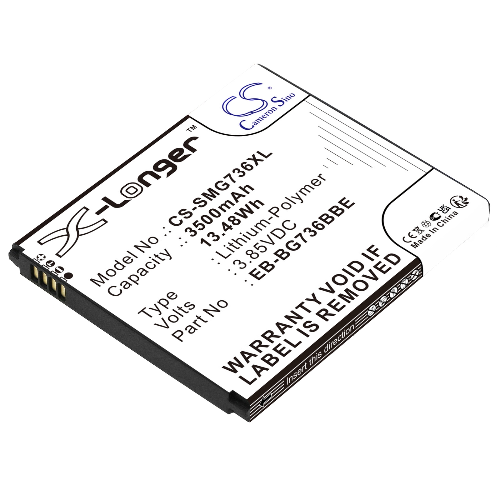 Batteri for SmartPhone, Mobil for Samsung Galaxy Xcover 6 Pro, SM-G736U, SM-G736U1 og andre.