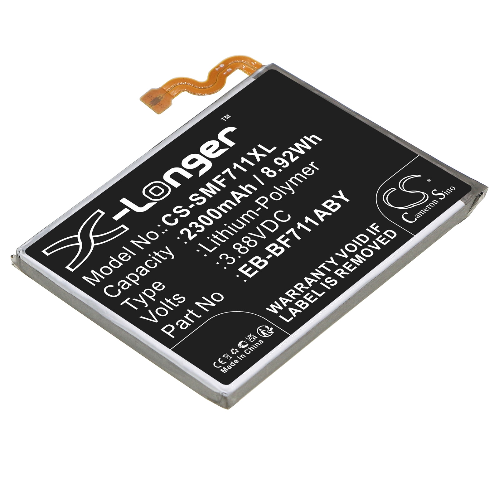 Batteri for SmartPhone, Mobil for Samsung Galaxy Z Flip 3, SM-F711B, SM-F711J og andre.