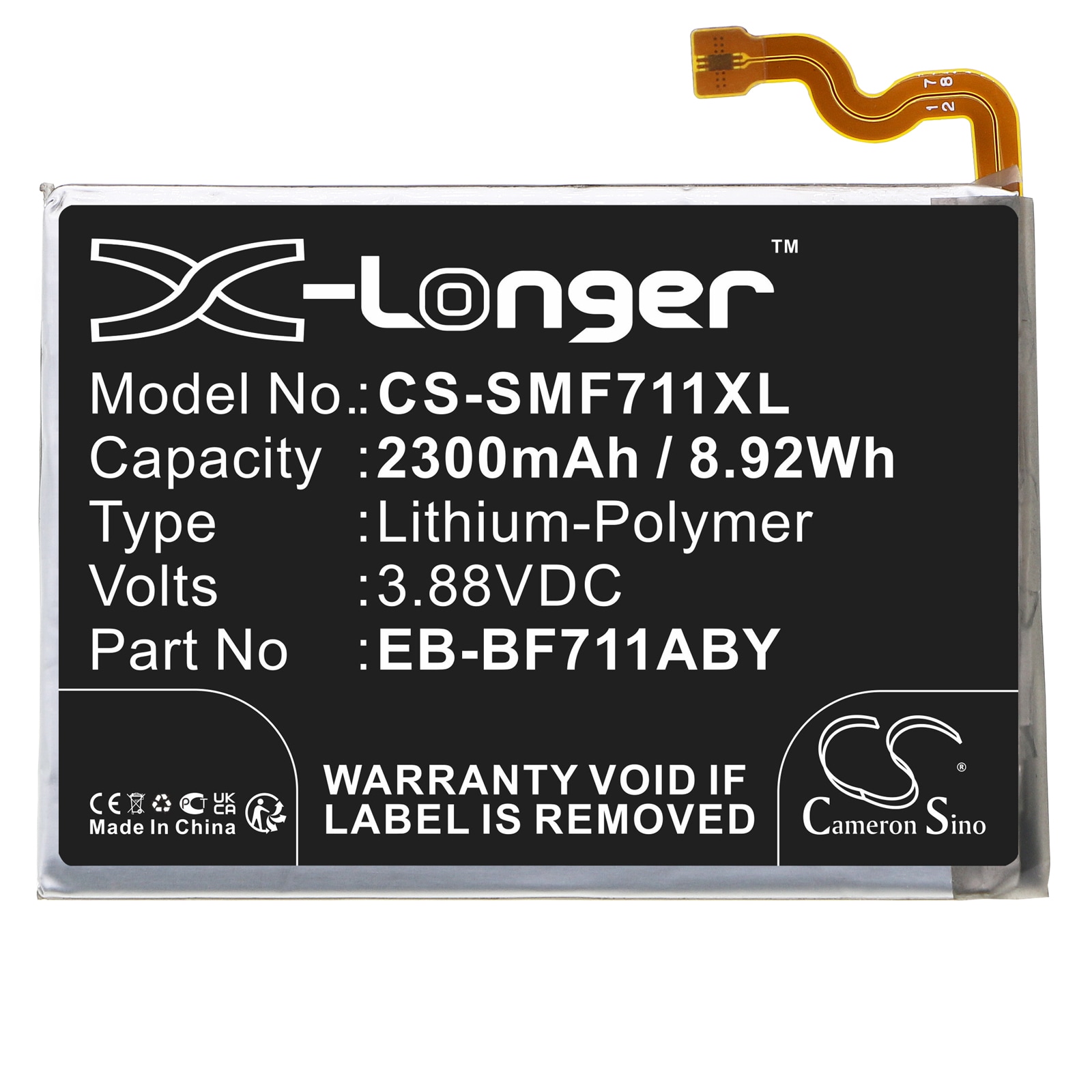 Batteri for SmartPhone, Mobil for Samsung Galaxy Z Flip 3, SM-F711B, SM-F711J og andre.