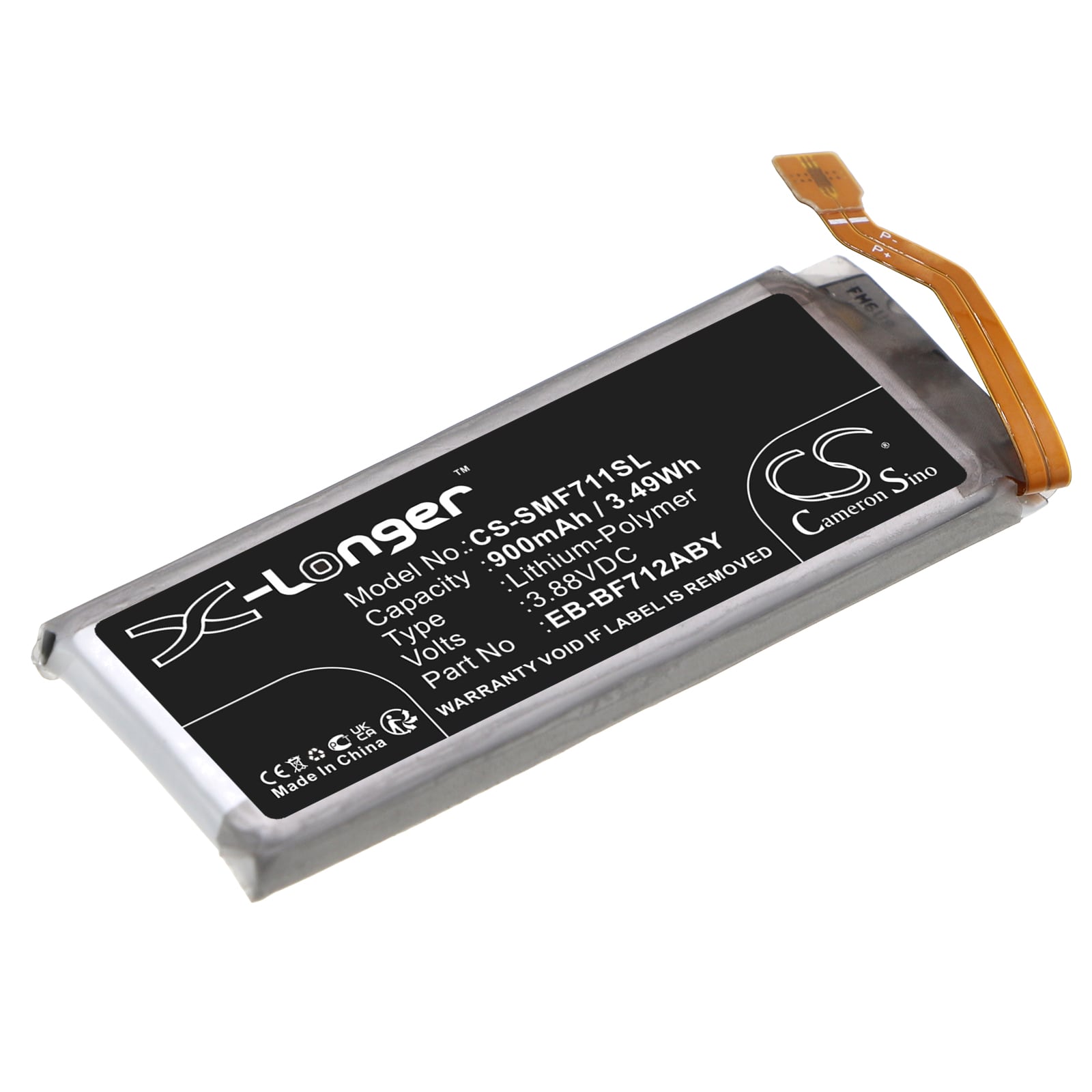 Batteri for SmartPhone, Mobil for Samsung Galaxy Z Flip 3, SM-F711B, SM-F711J og andre.