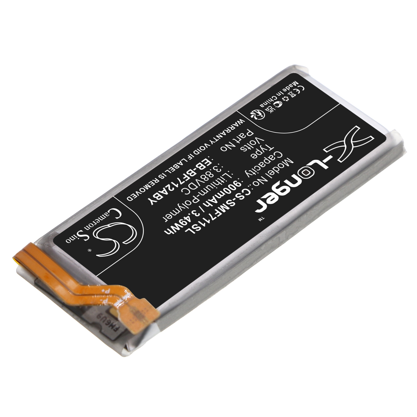 Batteri for SmartPhone, Mobil for Samsung Galaxy Z Flip 3, SM-F711B, SM-F711J og andre.