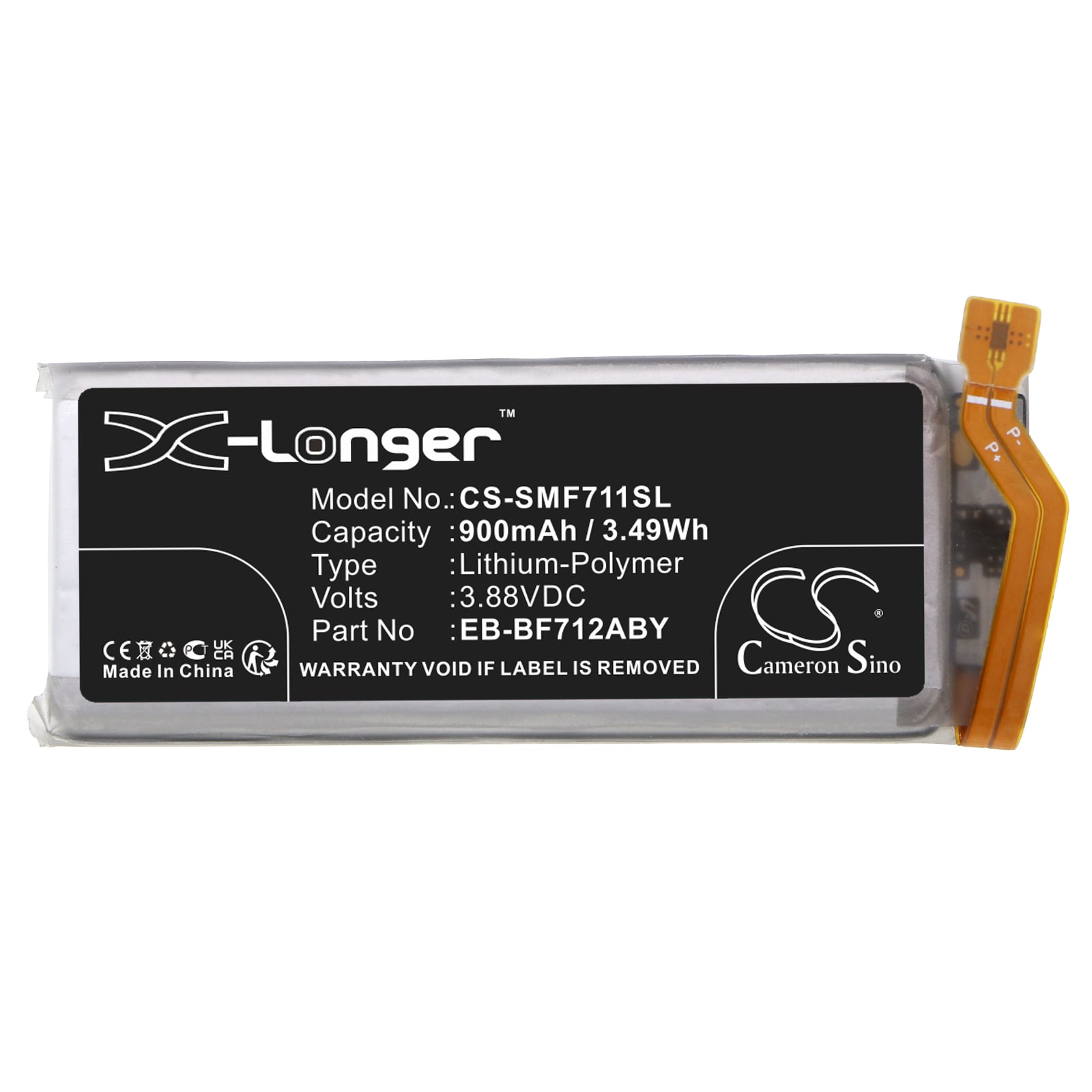 Batteri for SmartPhone, Mobil for Samsung Galaxy Z Flip 3, SM-F711B, SM-F711J og andre.