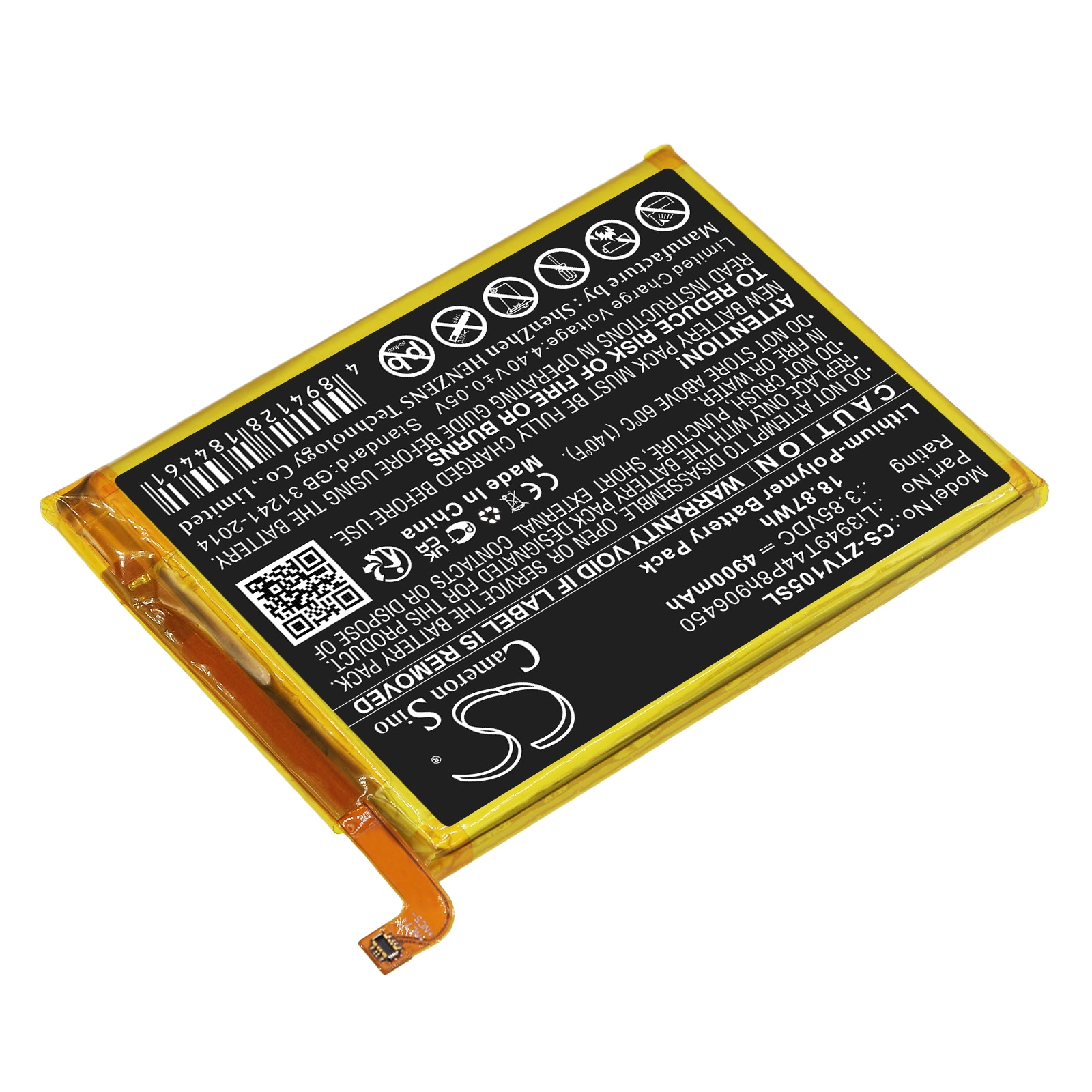 Batteri for SmartPhone, Mobil for ZTE Blade V Smart, V1050, Blade 20 Smart og andre.