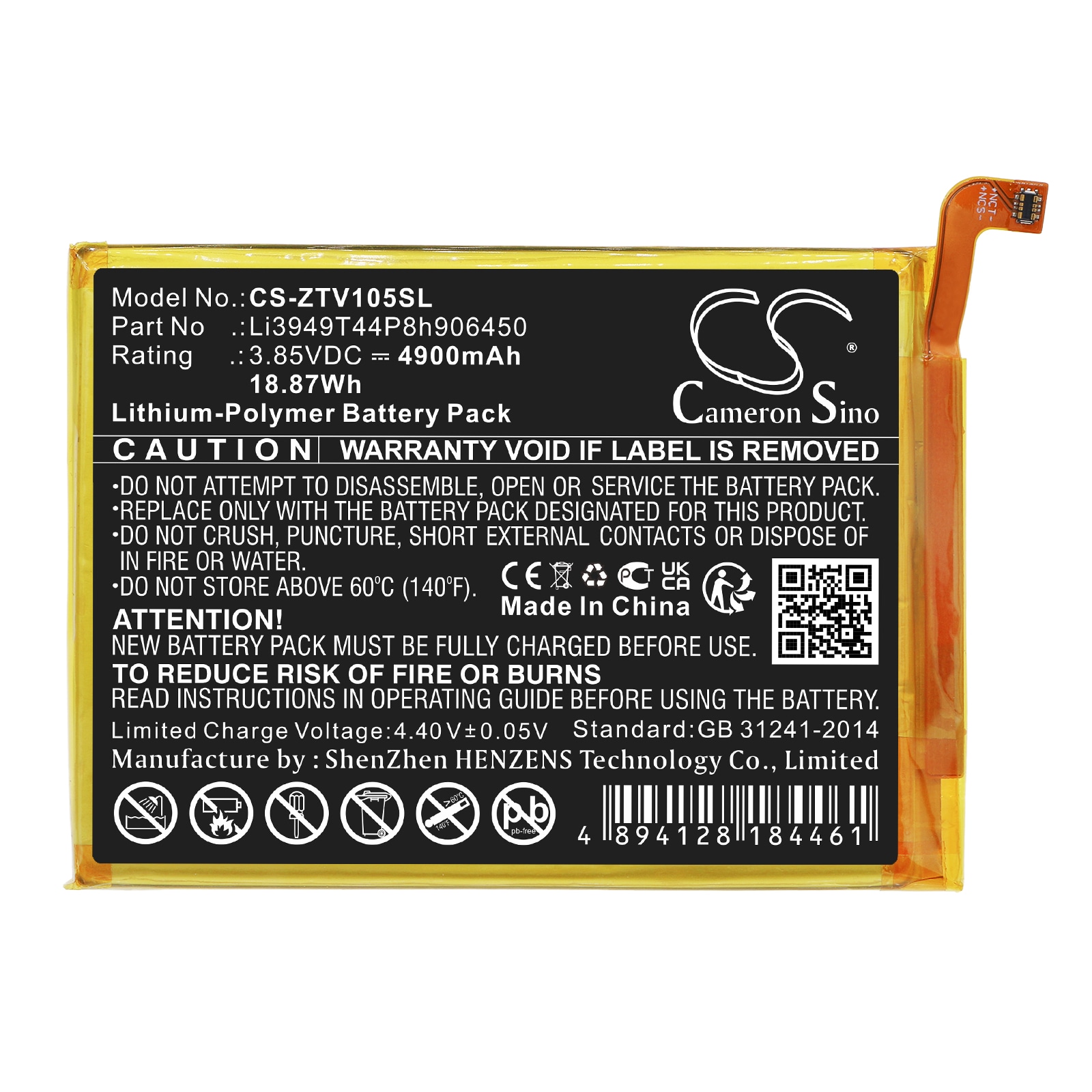 Batteri for SmartPhone, Mobil for ZTE Blade V Smart, V1050, Blade 20 Smart og andre.